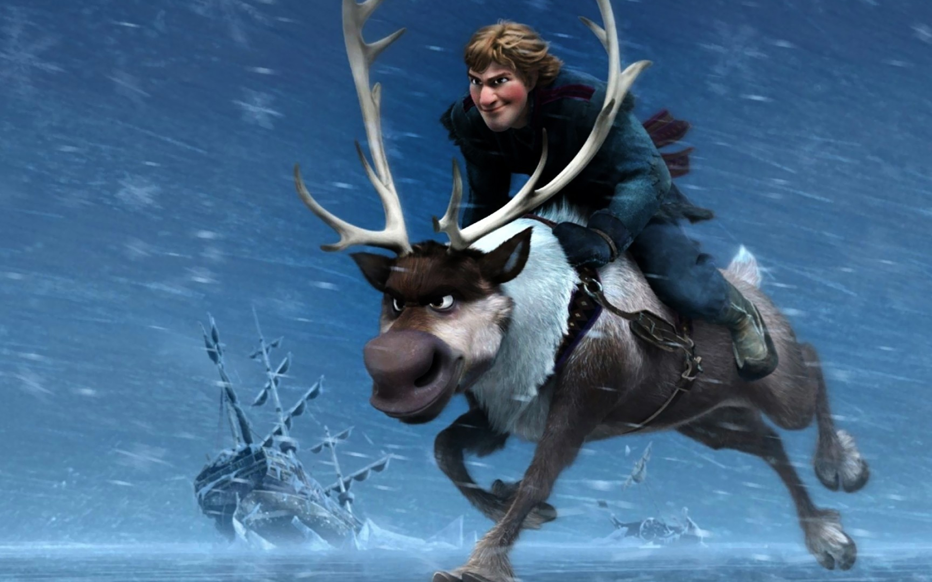 Kristoff, Frozen and Sven, Wallpaper, 1920x1200 HD Desktop