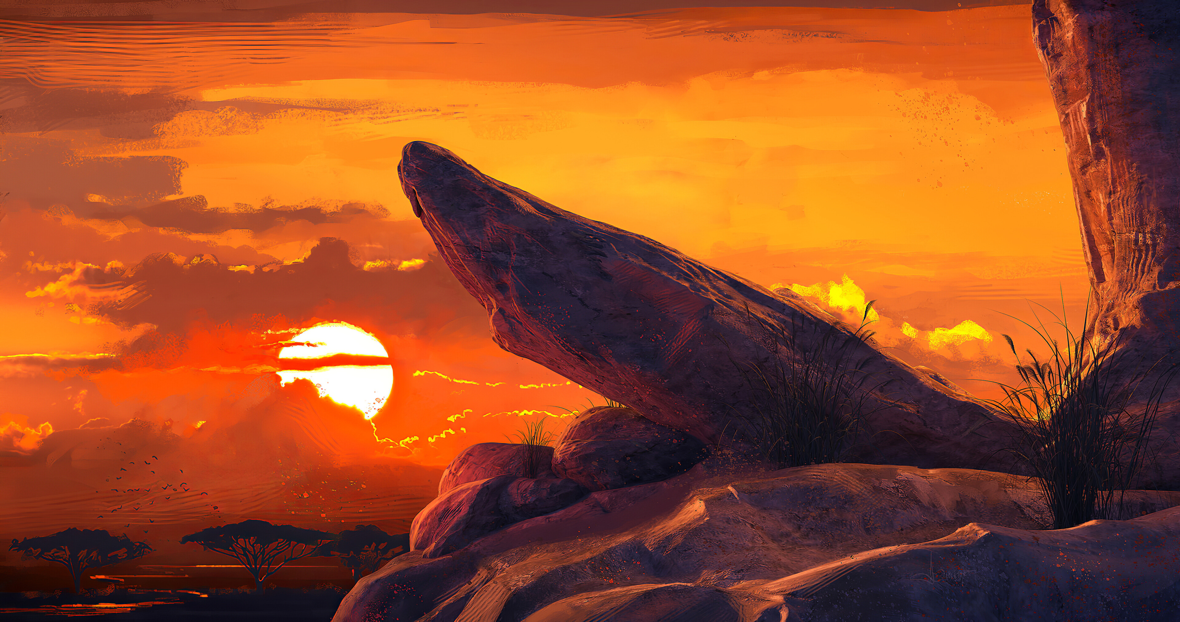 Pride Rock, The Lion King Wallpaper, 3840x2030 HD Desktop