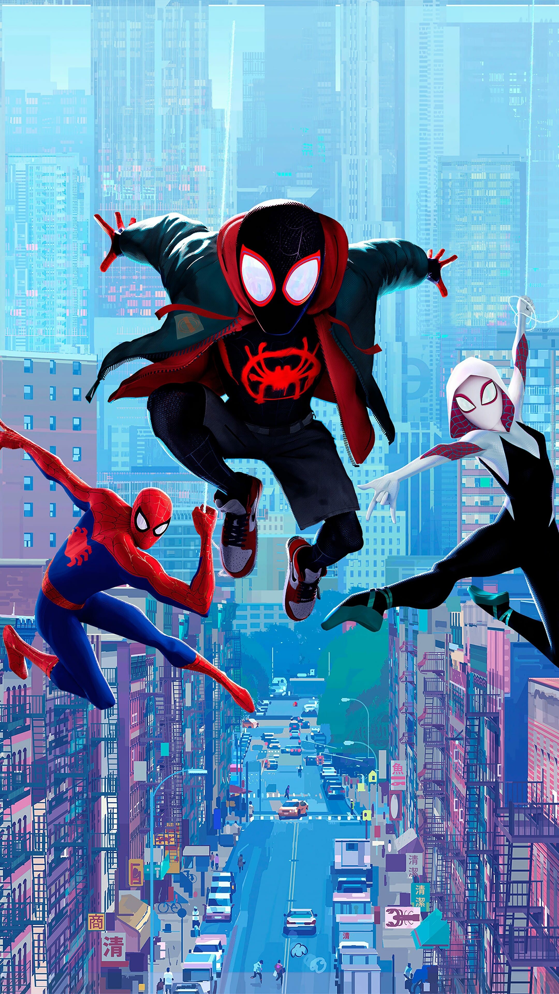 Spider-Man: Into the Spider-Verse wallpaper, Awesome and free, HD quality, Exciting superhero visuals, 2160x3840 4K Phone