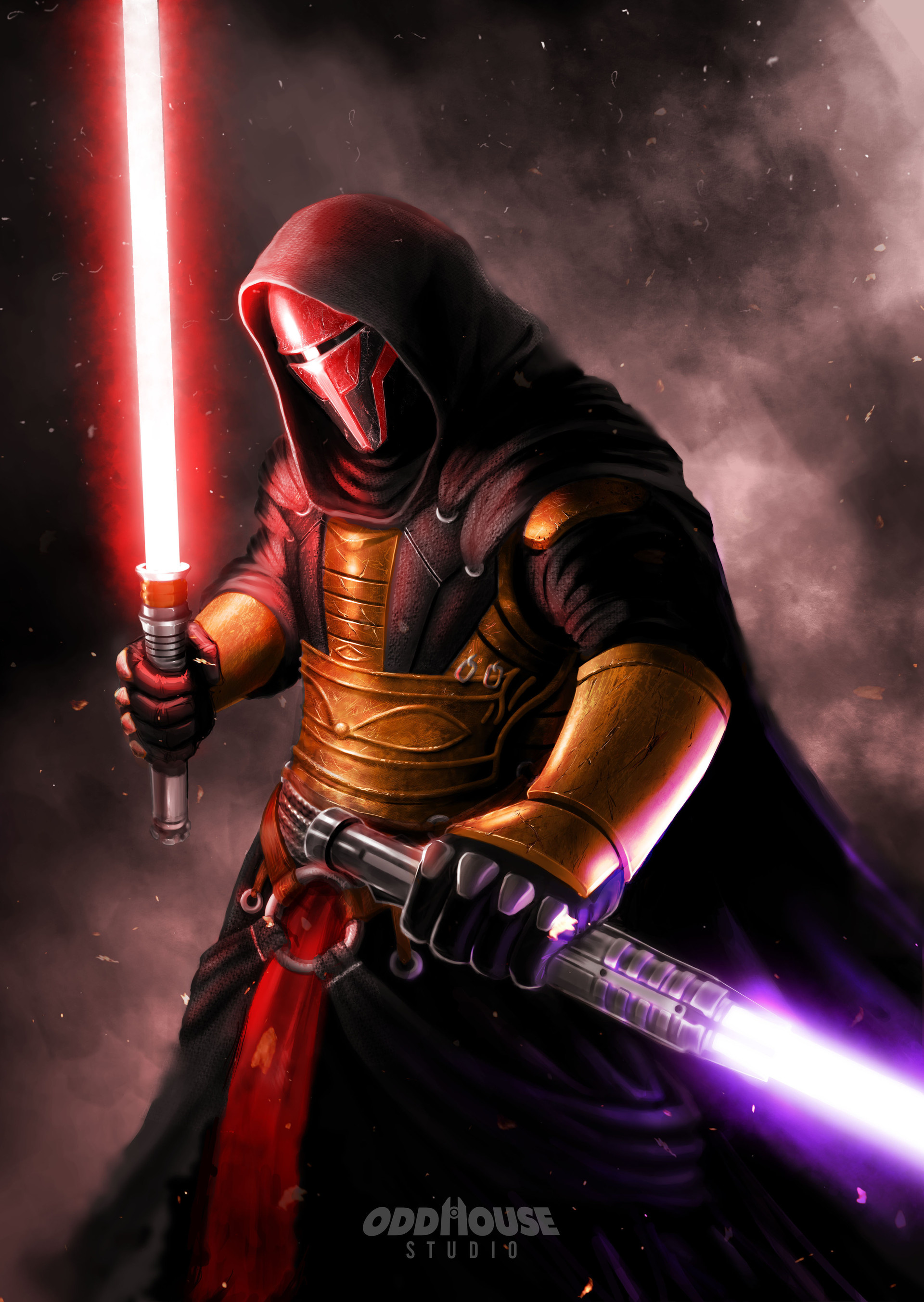 Darth Revan, ArtStation gallery, Fan art, Artistic representation, 1920x2710 HD Phone