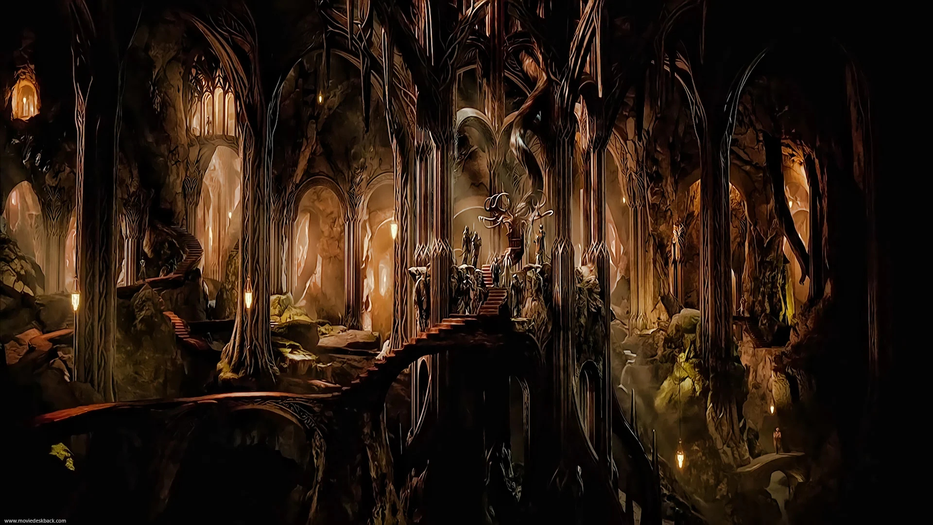 Erebor wallpaper, Dwarven kingdom, Majestic mountain, Impressive artwork, 1920x1080 Full HD Desktop