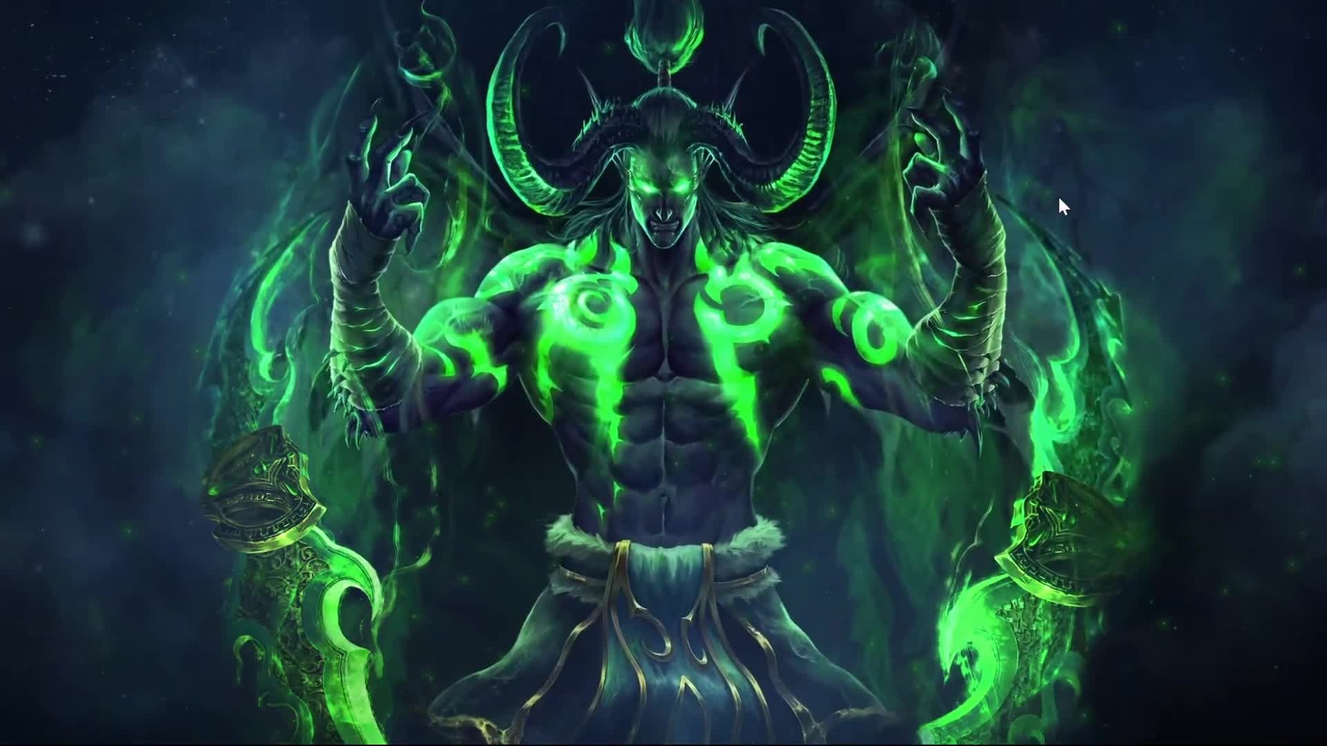 Illidan Stormrage, Night elf demon hunter, Live desktop wallpapers, World of Warcraft, 1920x1080 Full HD Desktop