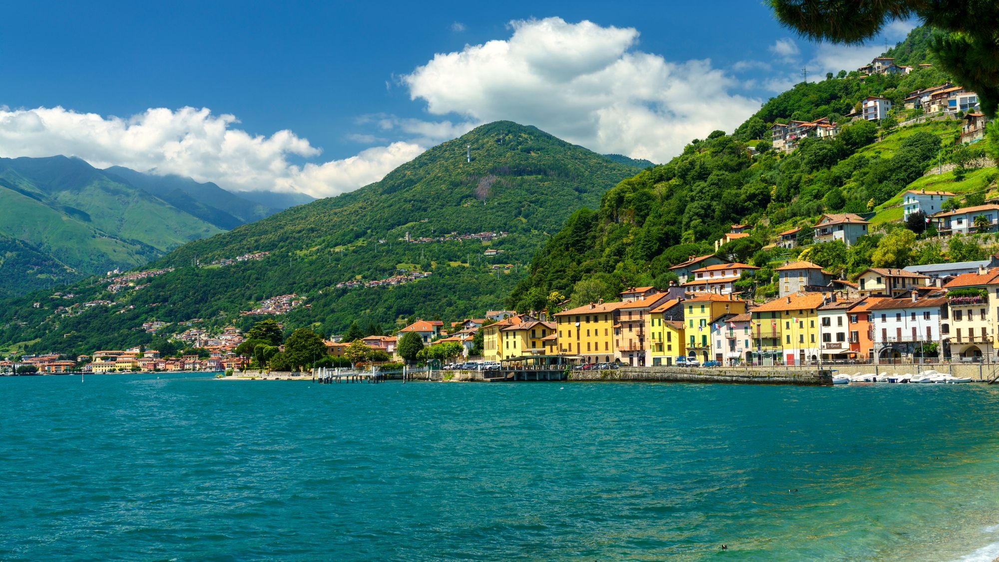 Domaso, Lake Como Wallpaper, 2000x1130 HD Desktop