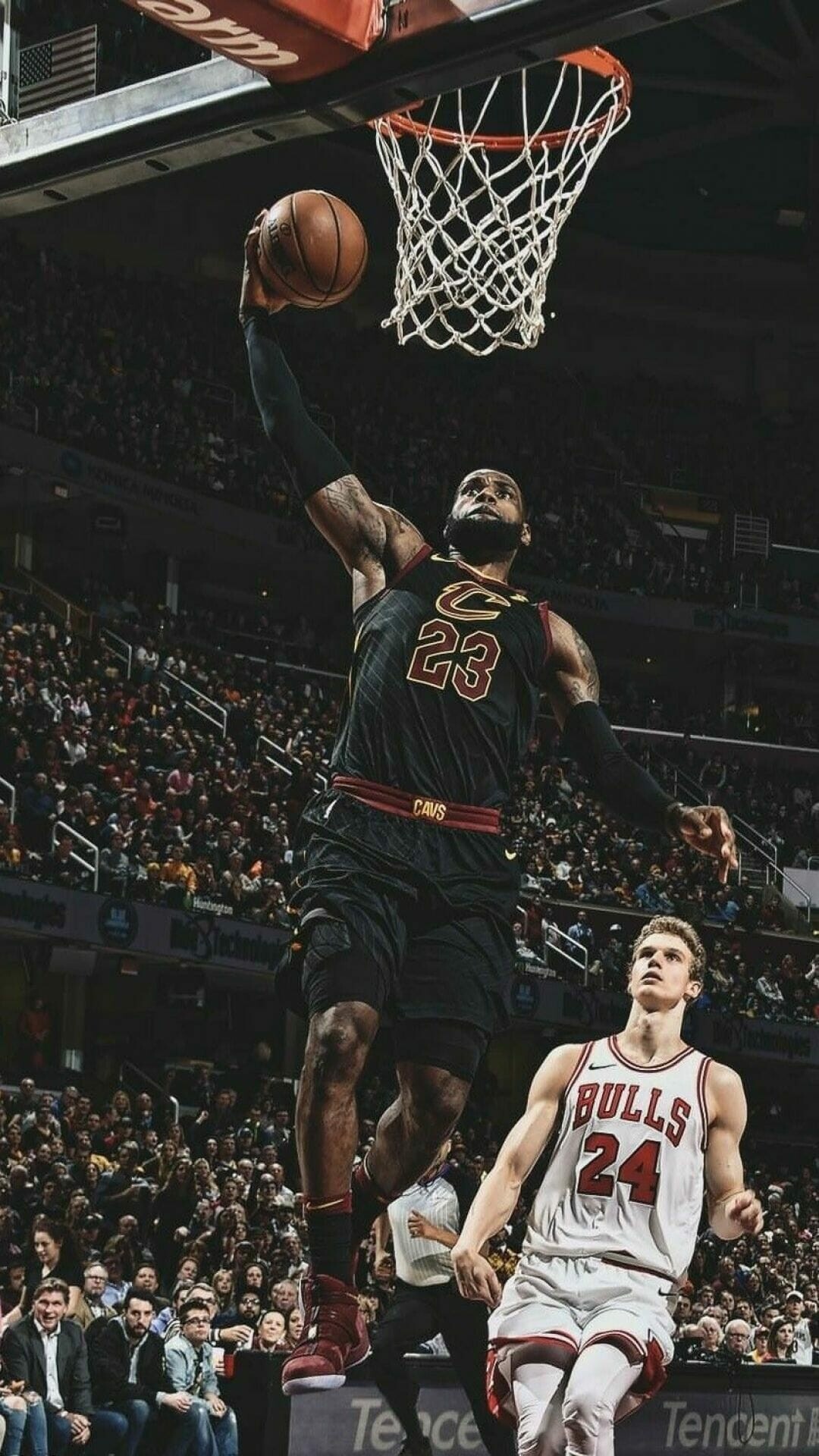 LeBron James, LeBron James wallpaper, Basketball, Android iPhone, 1080x1920 Full HD Phone