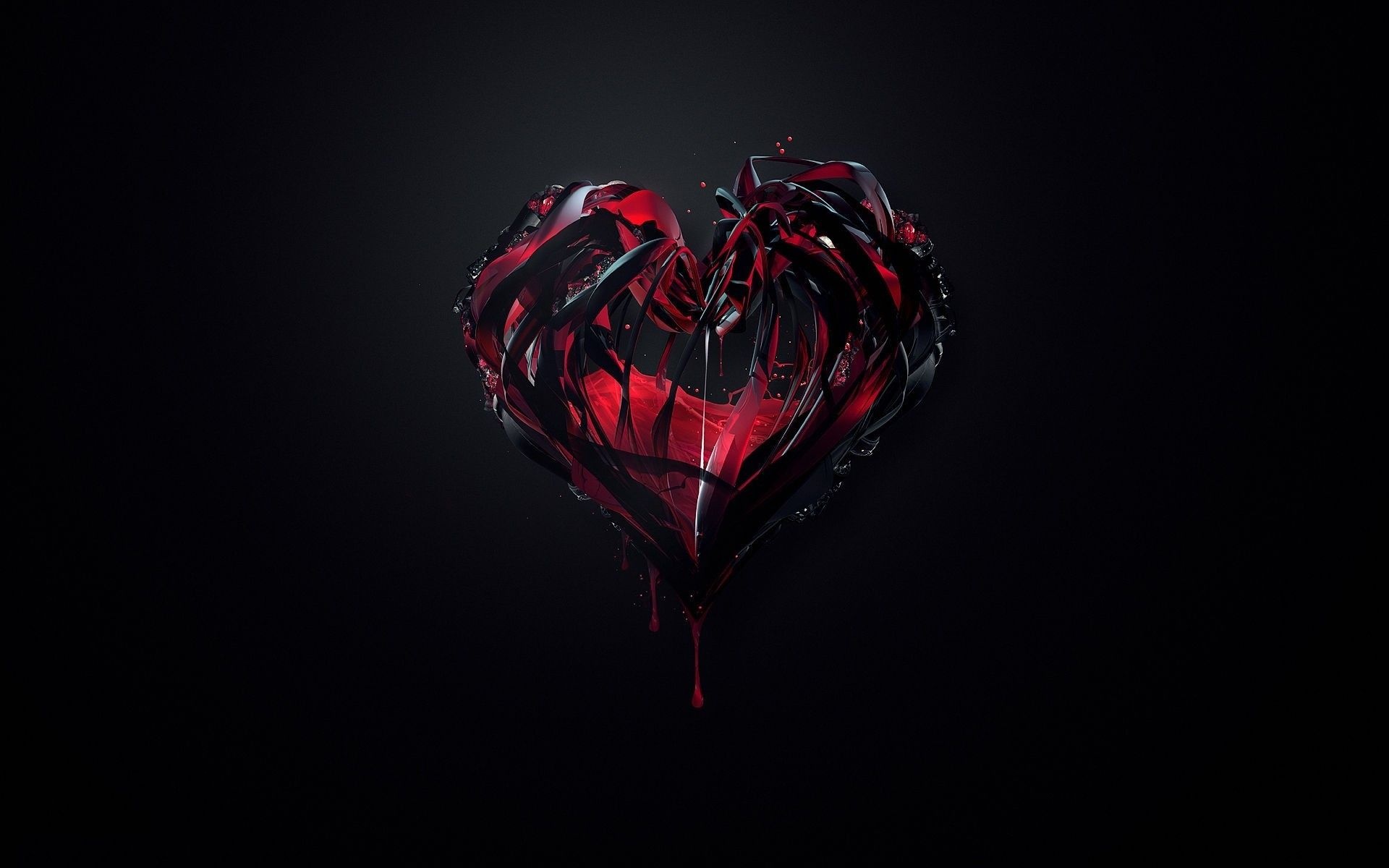 Hearts, Devil heart wallpapers, Dark backgrounds, 1920x1200 HD Desktop