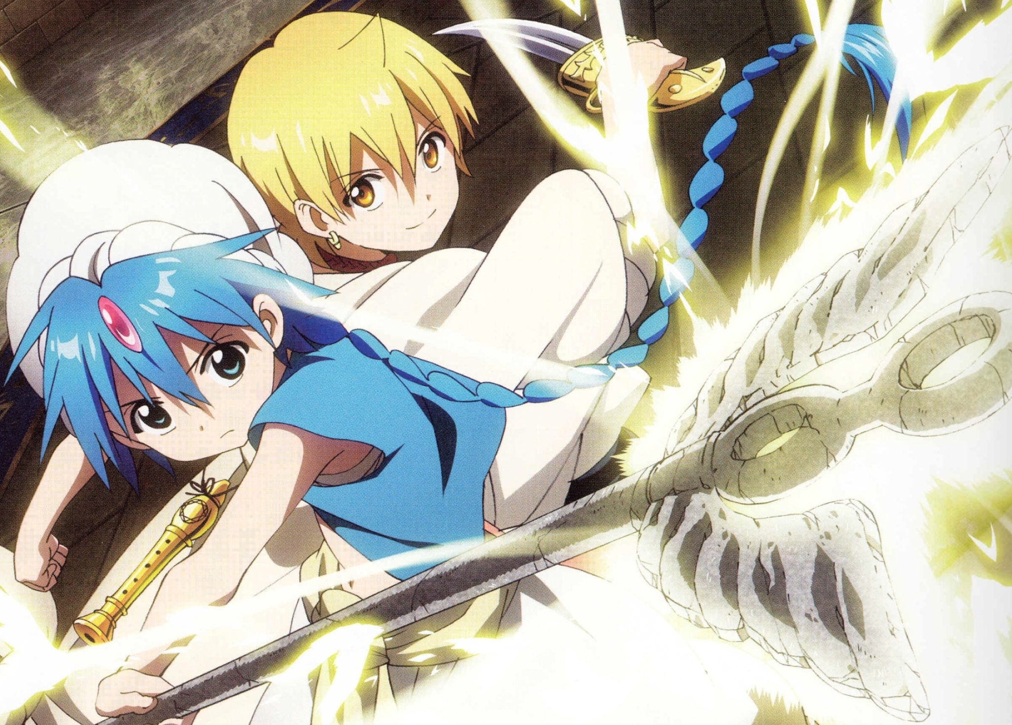 Magi Anime, The Labyrinth of Magic, Fan book wallpaper, 2050x1470 HD Desktop