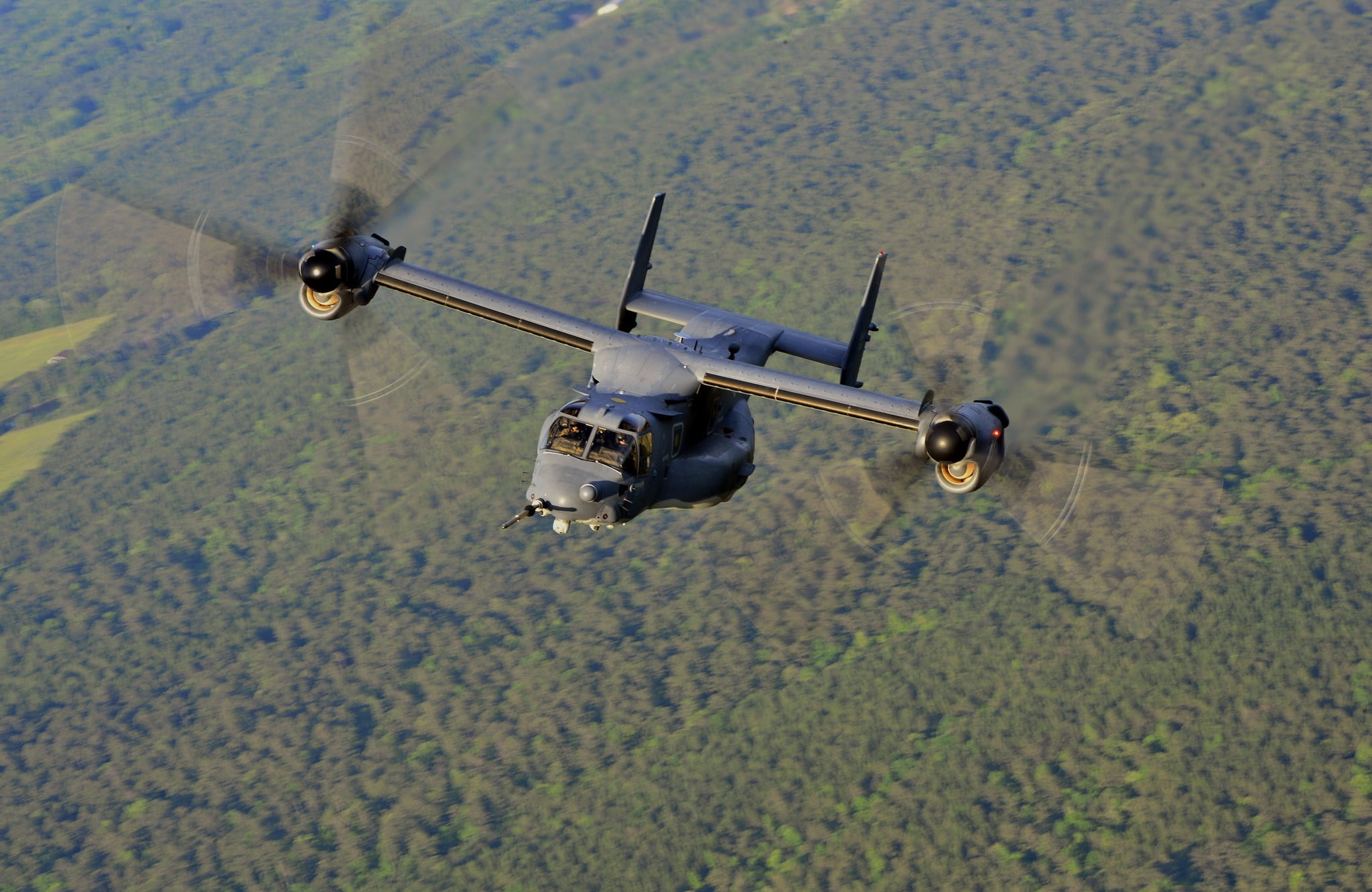 V-22 Osprey, Gray and black gas trimmer, USA Military, 2050x1340 HD Desktop