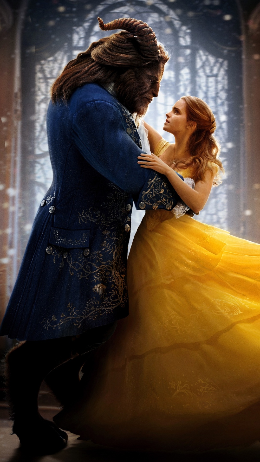 Dan Stevens, Beast character, Beauty and the Beast movie, Actor, 1080x1920 Full HD Phone