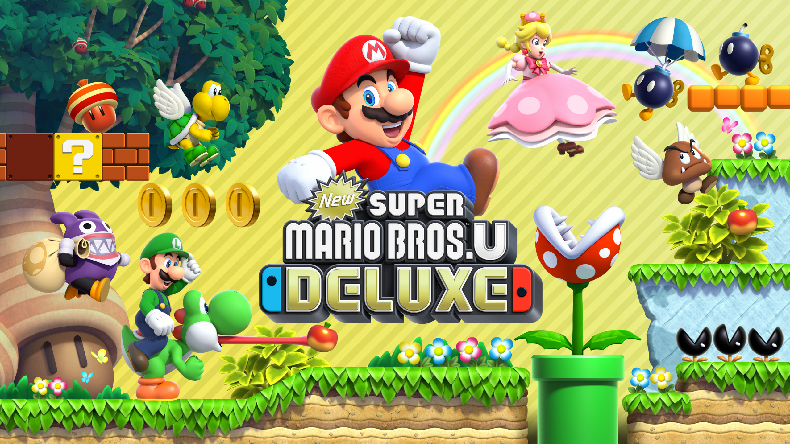 Super Mario Bros. U Deluxe, Mario Bros. Wallpaper, 2560x1440 HD Desktop