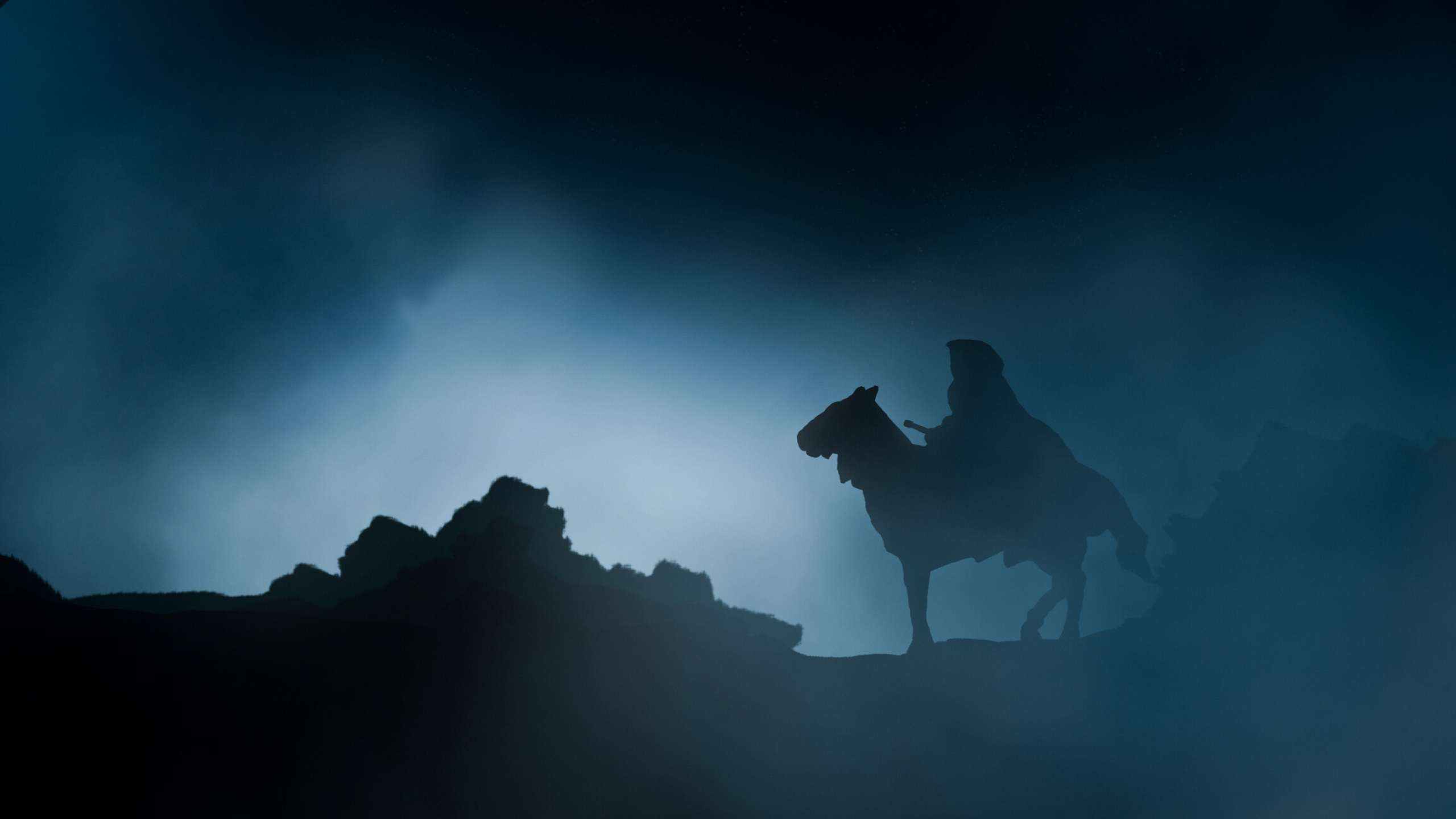 Nazgul art, 4k resolution, Lord of the Rings, 2560x1440 HD Desktop