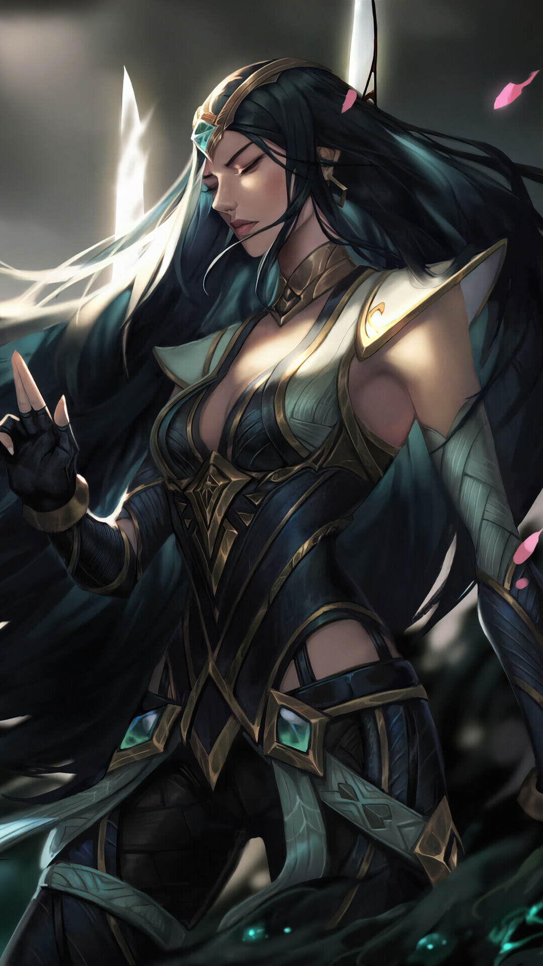 Sentinel Irelia phone wallpaper, 4K artwork, LoL League of Legends, 1080x1920 Full HD Phone