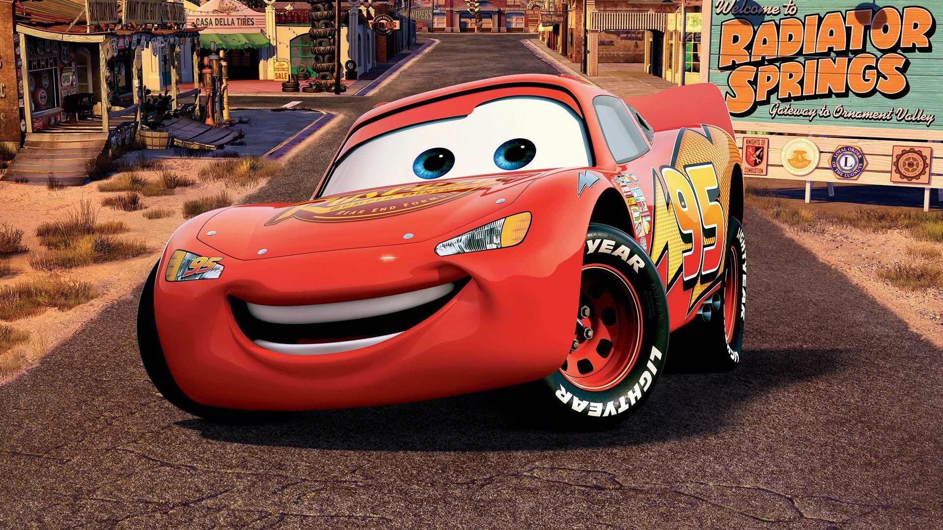 Desktop background, Cars movie, Lightning McQueen, Disney Cars wallpaper, 1920x1080 Full HD Desktop