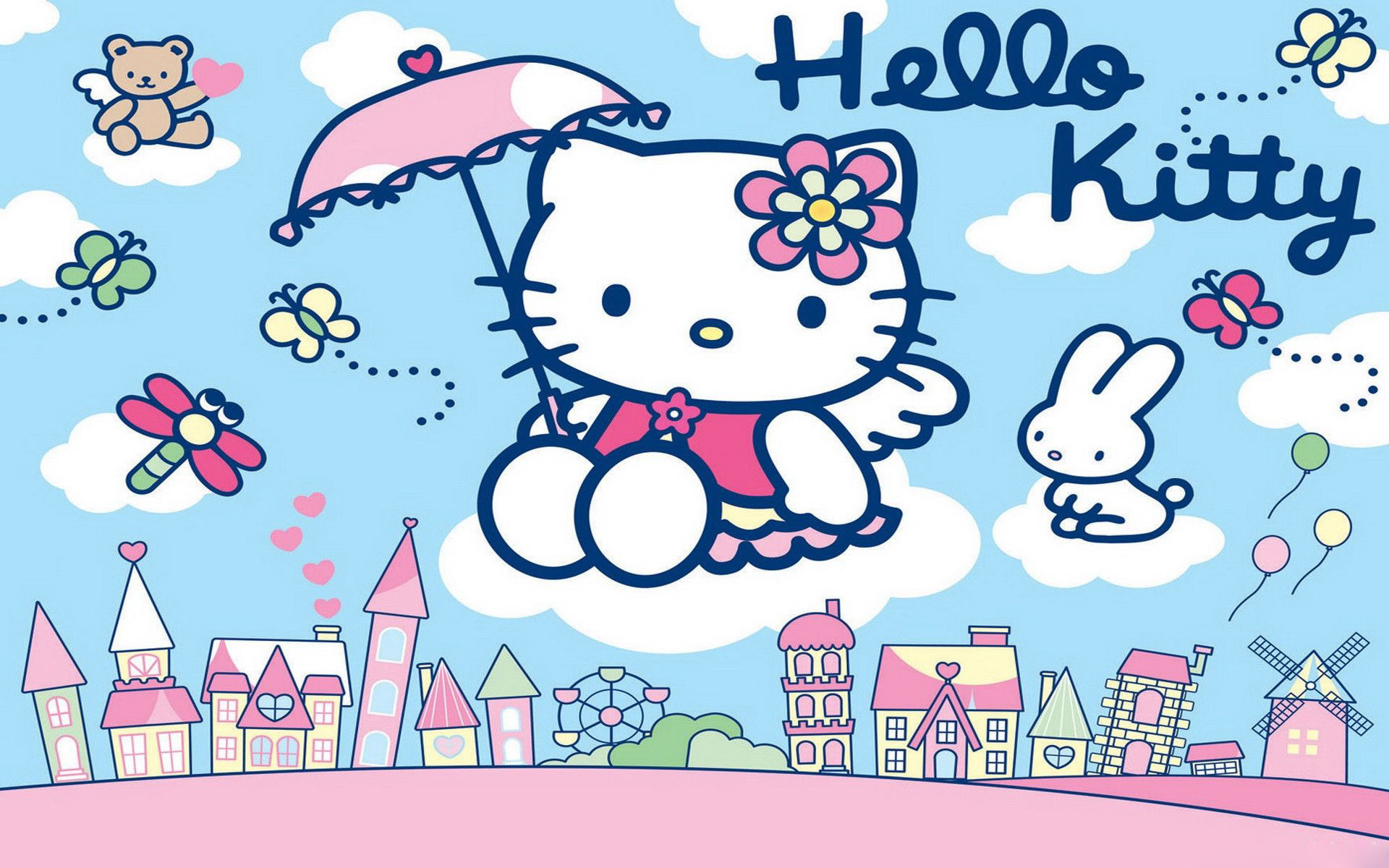 Hello Kitty, HD wallpapers, New tab theme, Playful and enjoyable, 1920x1200 HD Desktop