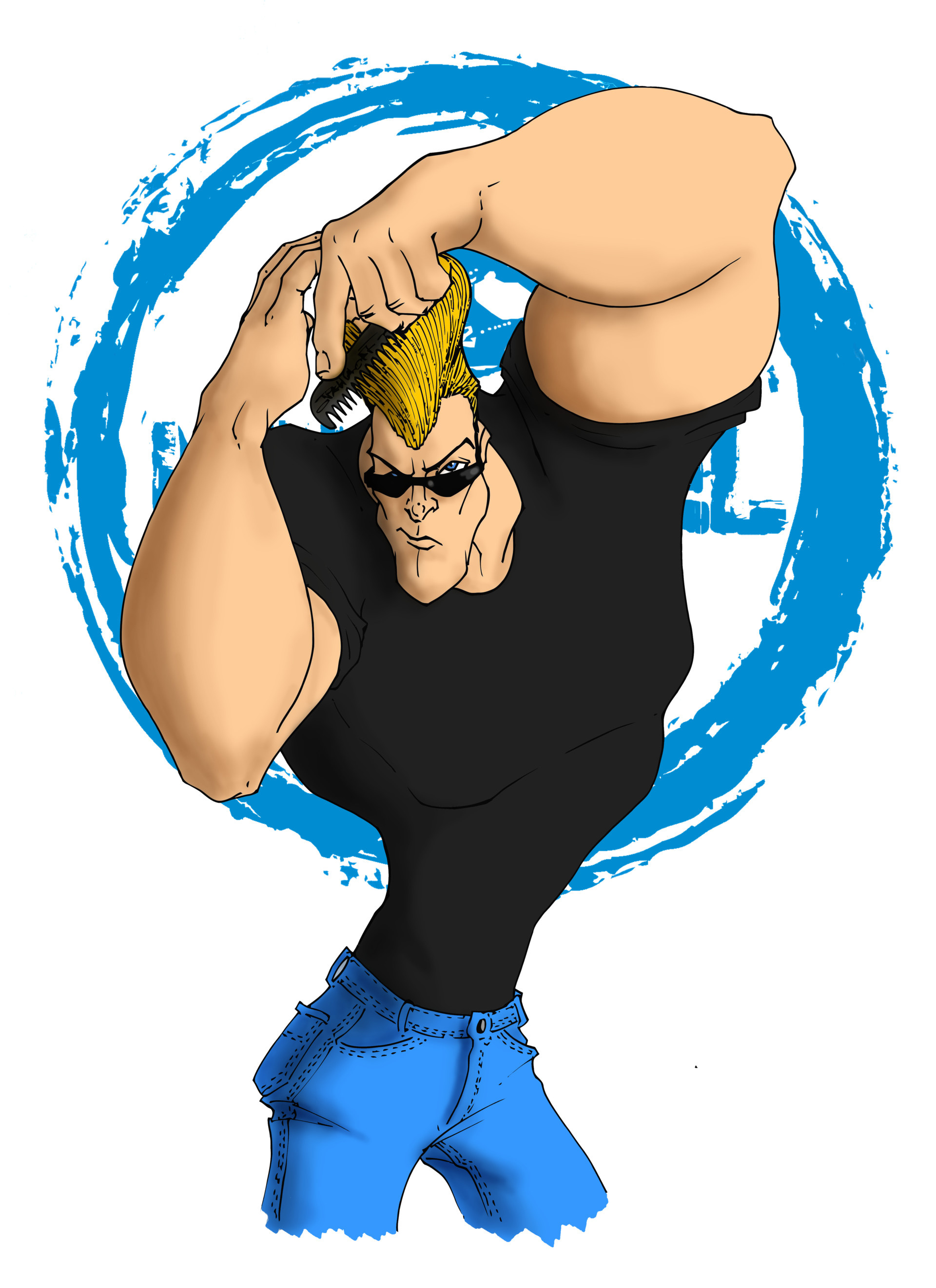 Johnny Bravo, Cartoon character, Cartoon Network, ArtStation, 1920x2640 HD Phone