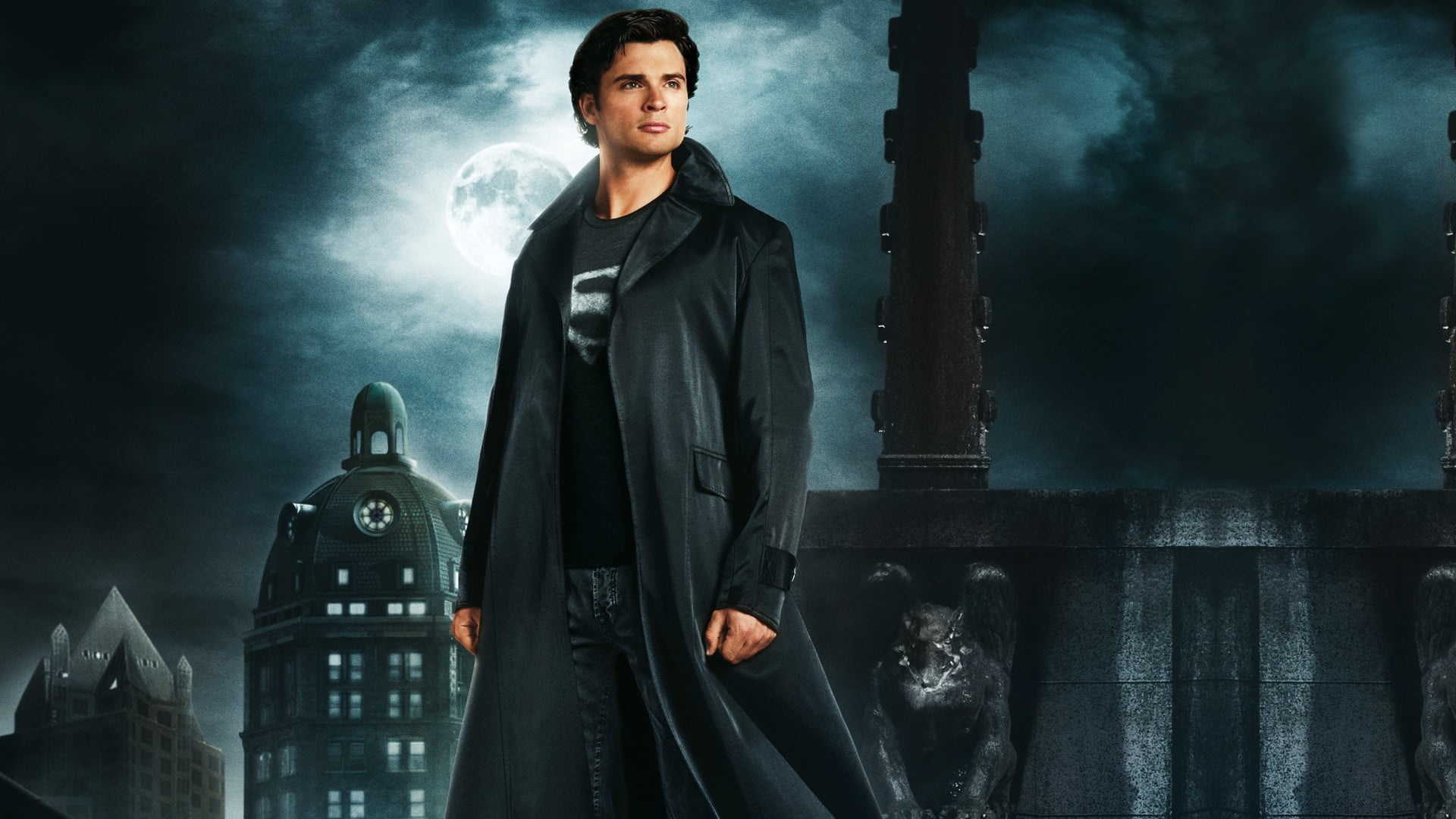 Smallville Superman, Tom Welling, Digital wallpaper, Iconic portrayal, 1920x1080 Full HD Desktop