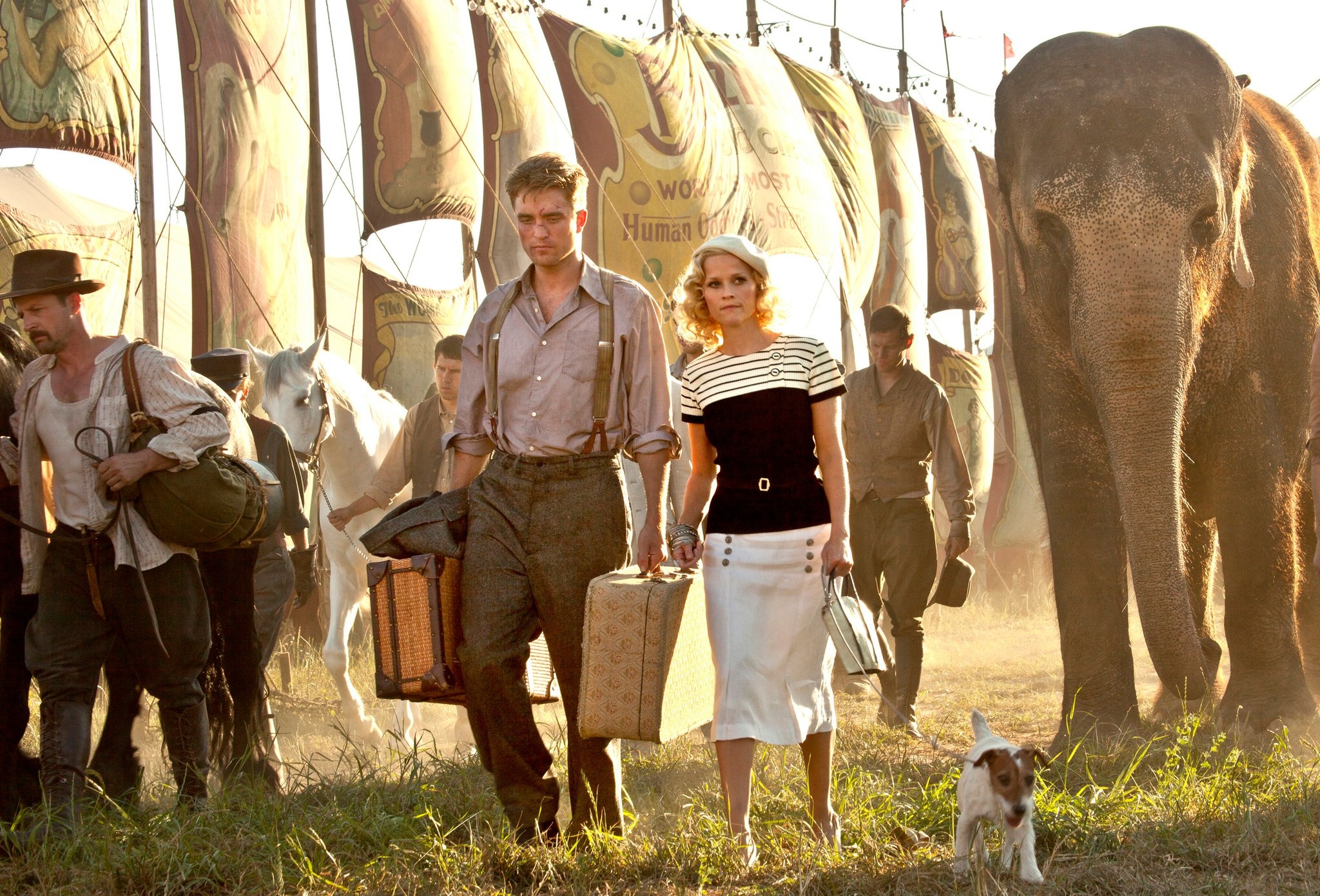 Water for Elephants, Romantic circus drama, Robert Pattinson, Movie poster, 2050x1400 HD Desktop