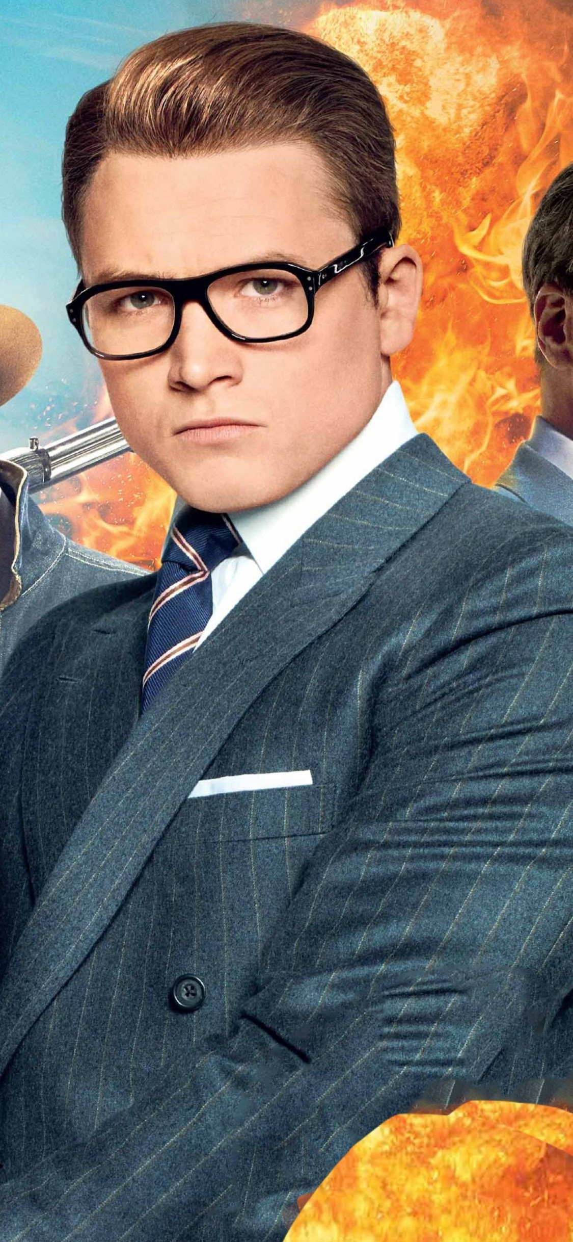 Kingsman: The Golden Circle, Taron Egerton, 1130x2440 HD Phone