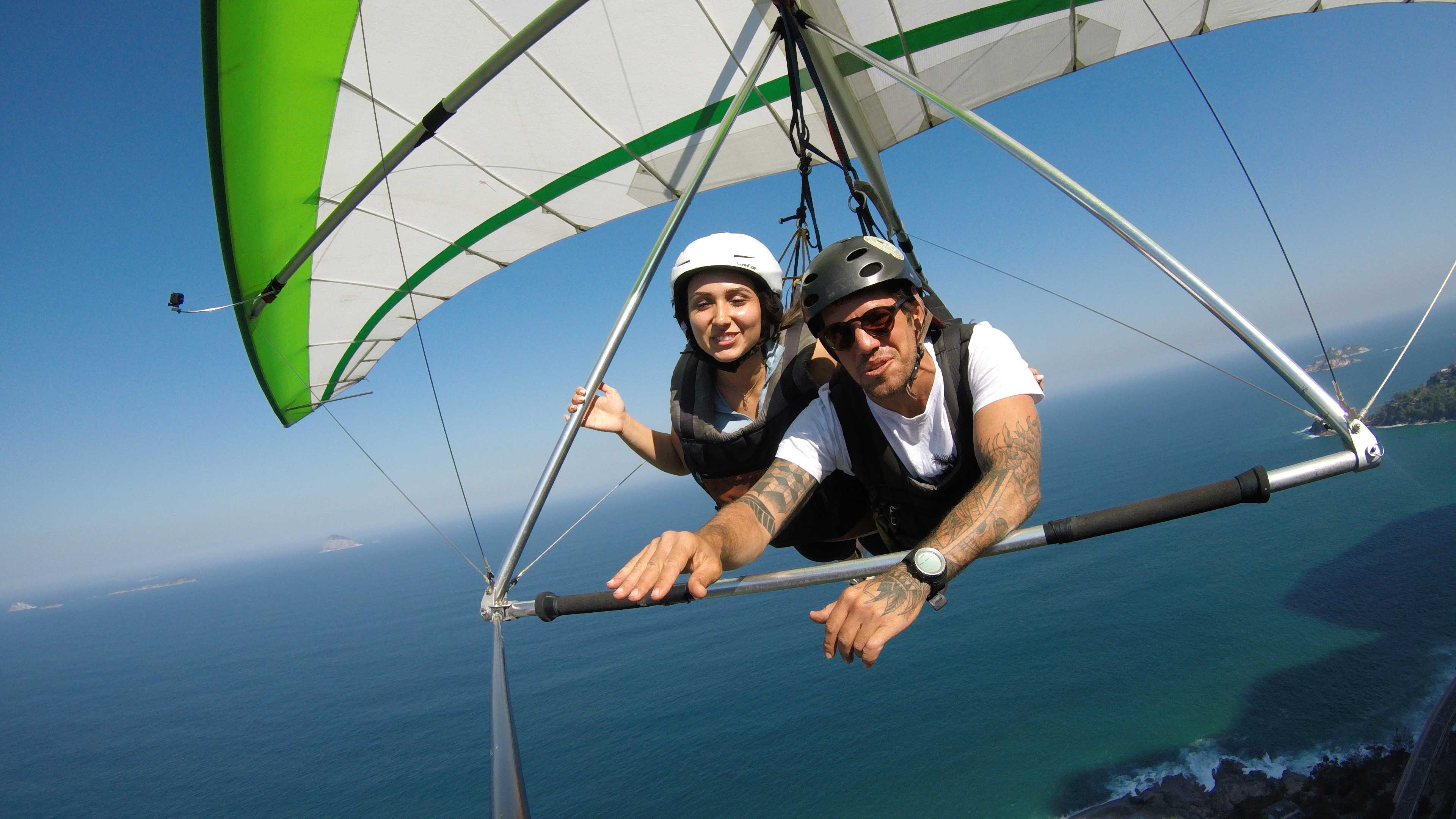 Tandem flying tours, Hang gliding lessons, Adventure in Rio, Stunning landscapes, 3840x2160 4K Desktop