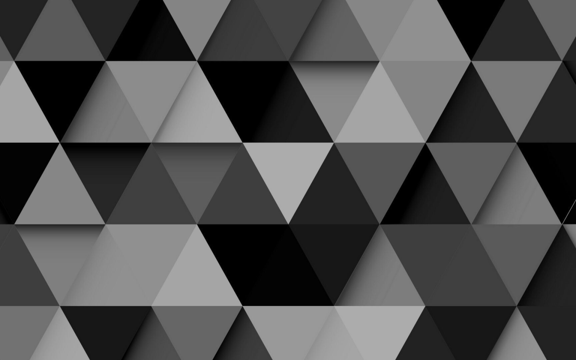 Triangle, Black and white, PC wallpapers, Monochrome design, 1920x1200 HD Desktop