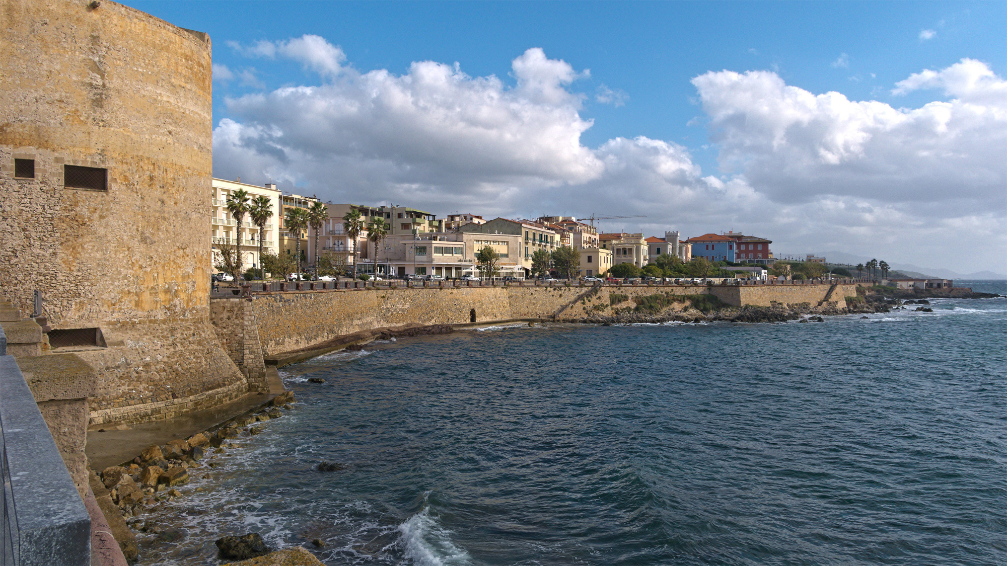 Alghero, Catalan town, Sardinian charm, Unique culture, 2000x1130 HD Desktop