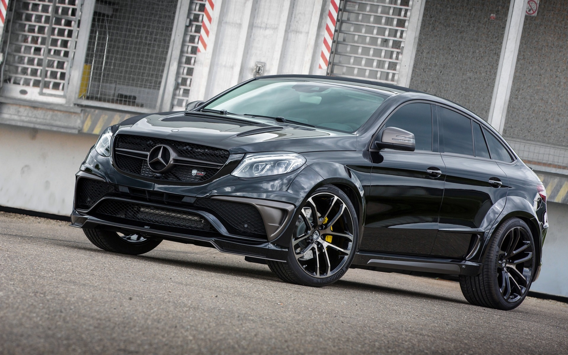 Mercedes-Benz GLE, Coupe Lumma design, Black sports SUV, High quality, 1920x1200 HD Desktop