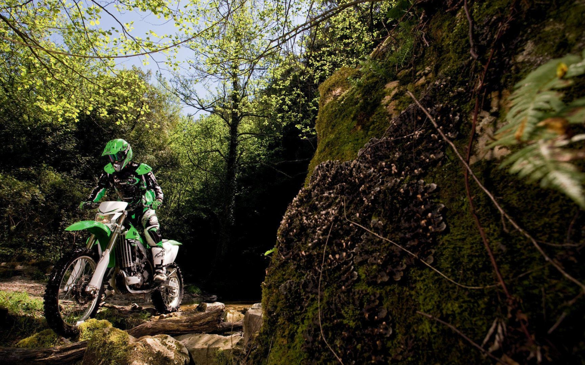 Kawasaki KLX450R, Off-road adventure, Aggressive design, Powerful performance, 1920x1200 HD Desktop