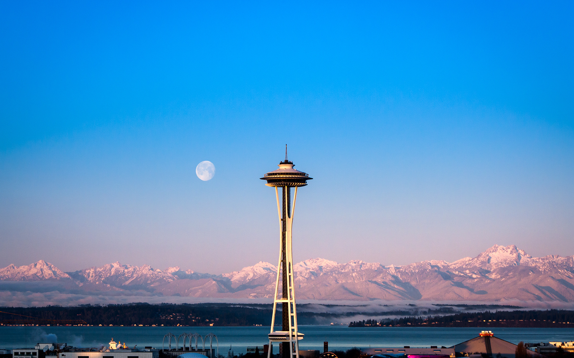 Space Needle, Seattle, Sky, Clouds, 1920x1200 HD Desktop