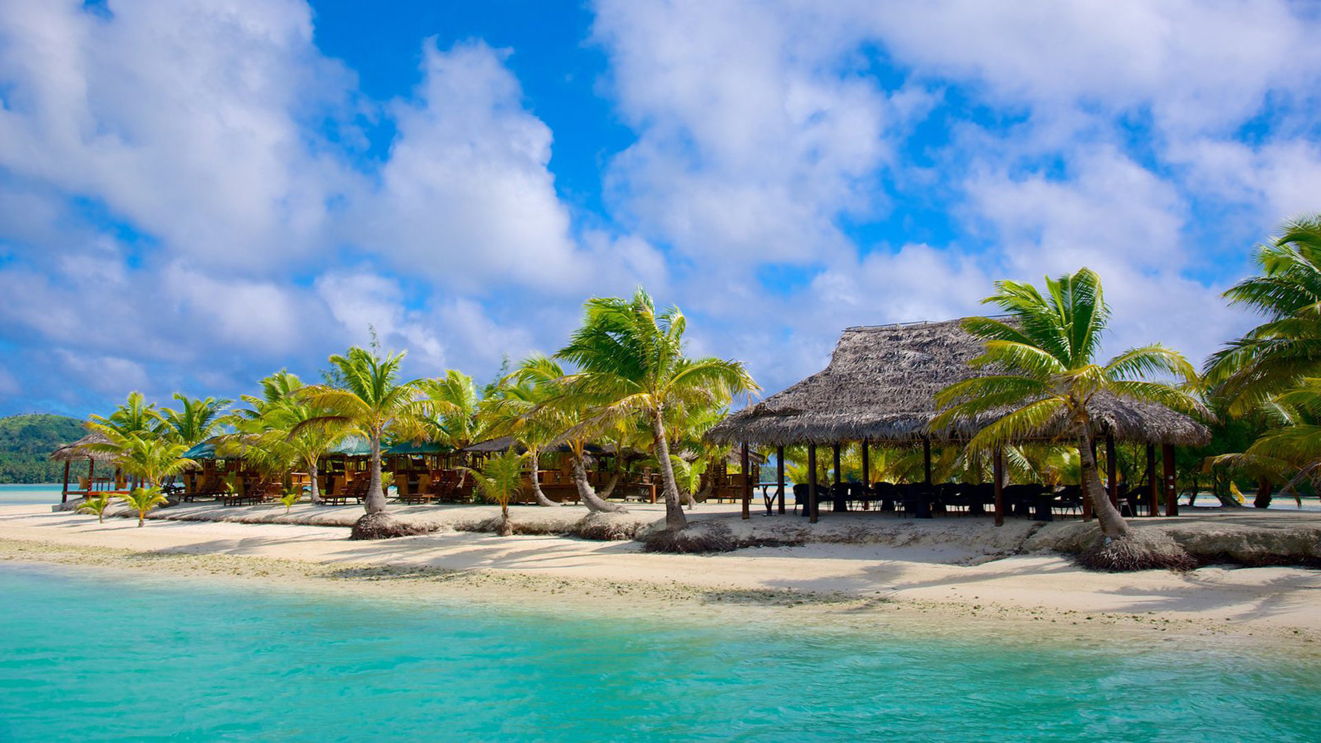 Cook Islands, Muri beach, Polynesian islands, Archipelago, 1920x1080 Full HD Desktop