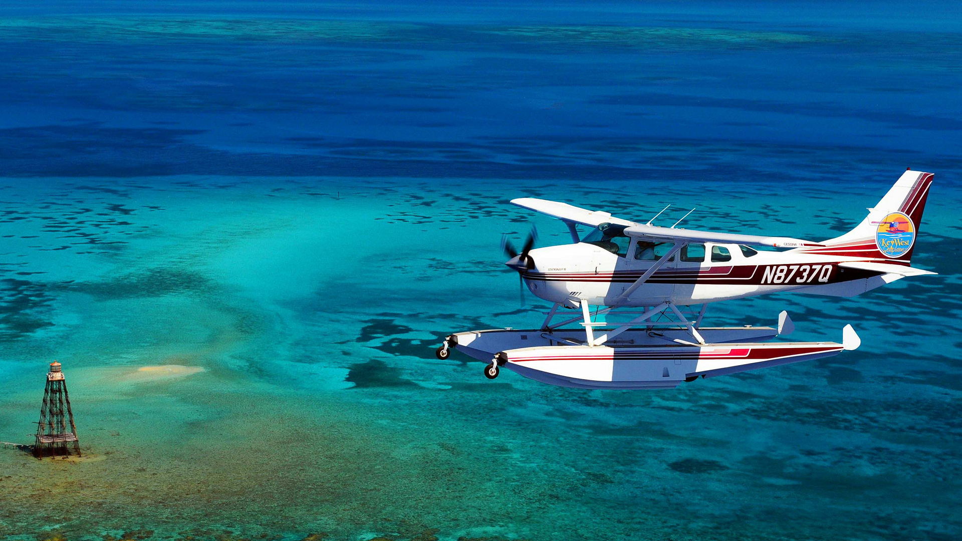 Float Plane Escape, Serene Waters, Idyllic Seclusion, Leisurely Flight, 1920x1080 Full HD Desktop