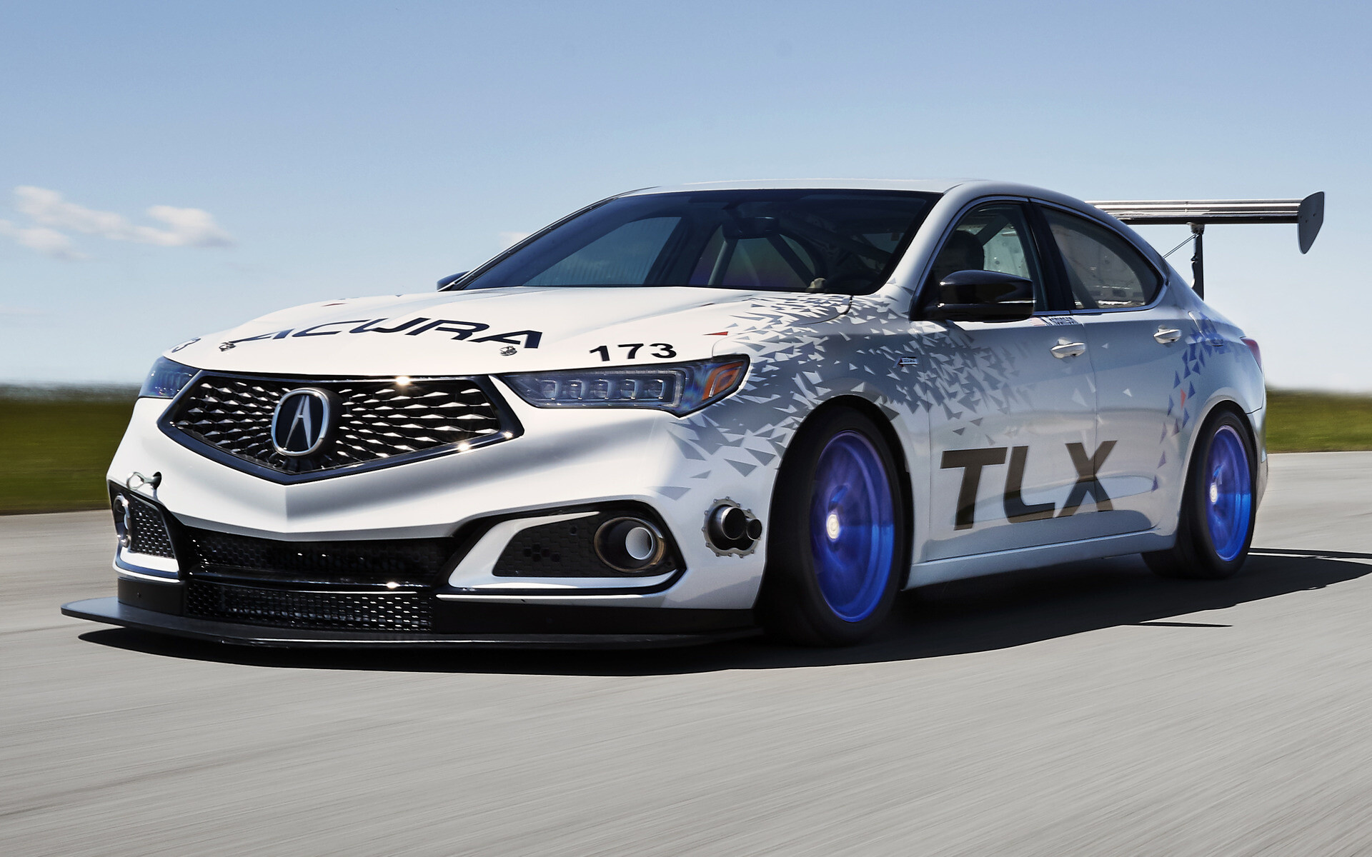 Acura TLX A-Spec, Race car wallpaper, Track-inspired design, Dynamic performance, 1920x1200 HD Desktop