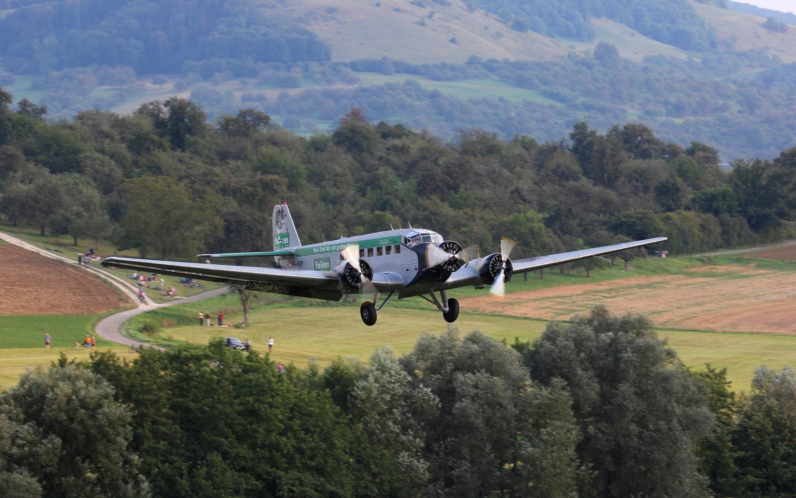 Junkers airplane, aircraft, flight, takeoff, 2560x1600 HD Desktop