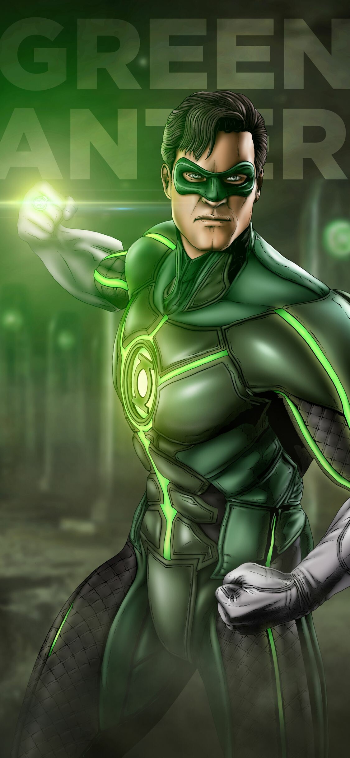 Green Lantern comics, Artistic iPhone wallpapers, High-definition images, Hal Jordan, 1130x2440 HD Phone