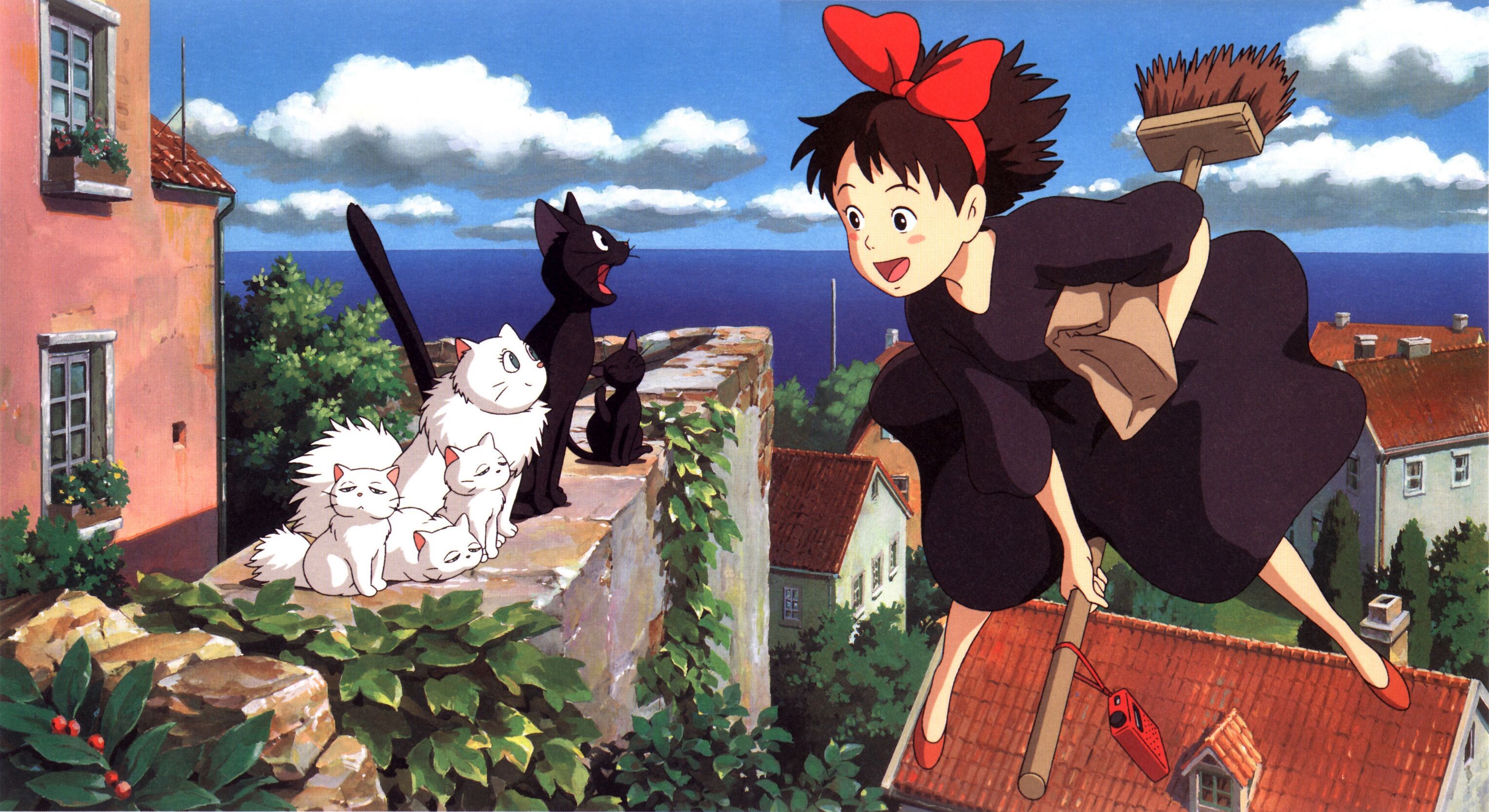 Kiki's Delivery Service, Studio Ghibli Wallpaper, 3060x1670 HD Desktop