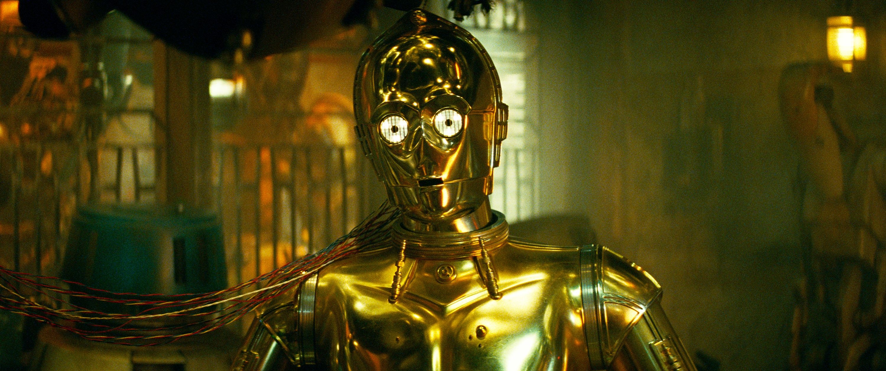 C-3PO, Rise of Skywalker, Trailer goodbye, Star Wars, 3000x1260 Dual Screen Desktop