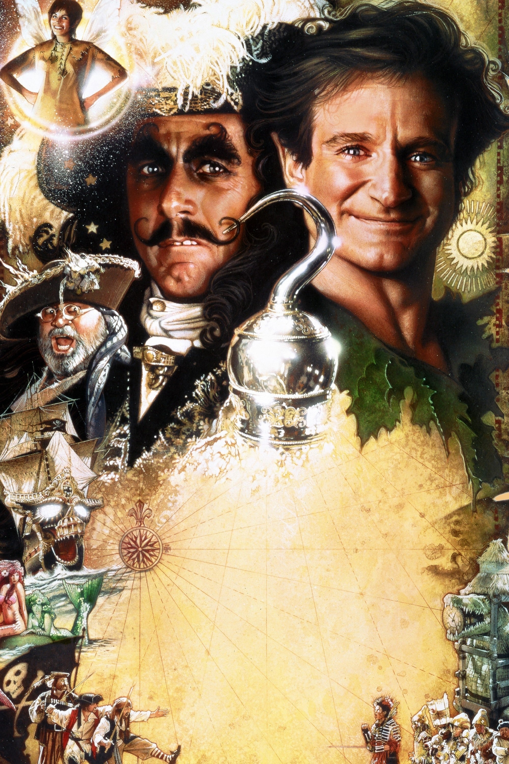 Hook, Iconic posters, TMDB database, Dustin Hoffman, 2000x3000 HD Phone