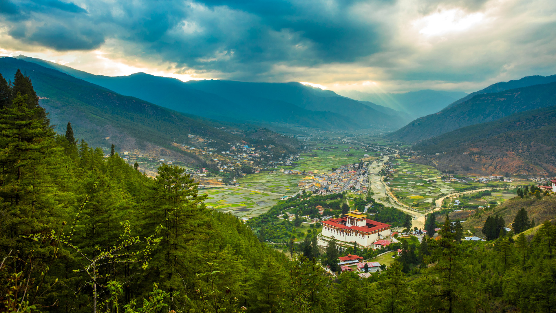 Paro Valley, Bhutan, Como Uma Paro, Natural World Safaris, 1920x1080 Full HD Desktop