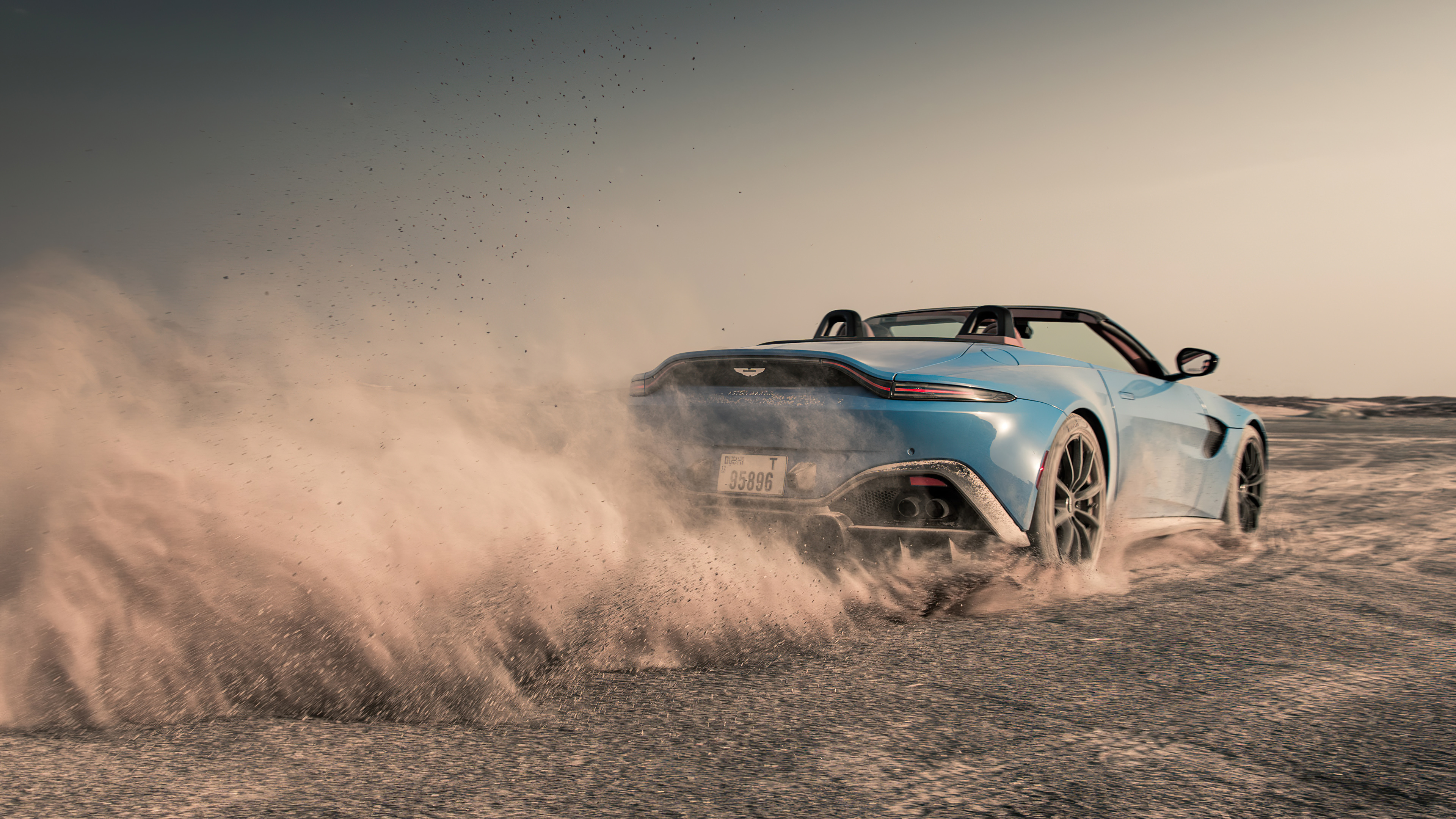 Aston Vantage Roadster, Drifting, 3840x2160 4K Desktop