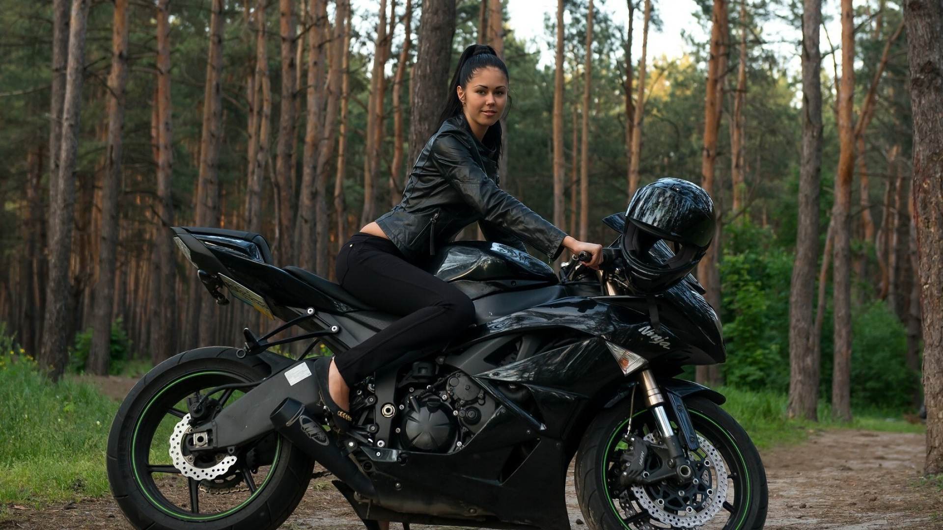 Kawasaki Ninja, Girls and Motorcycles Wallpaper, 1920x1080 Full HD Desktop