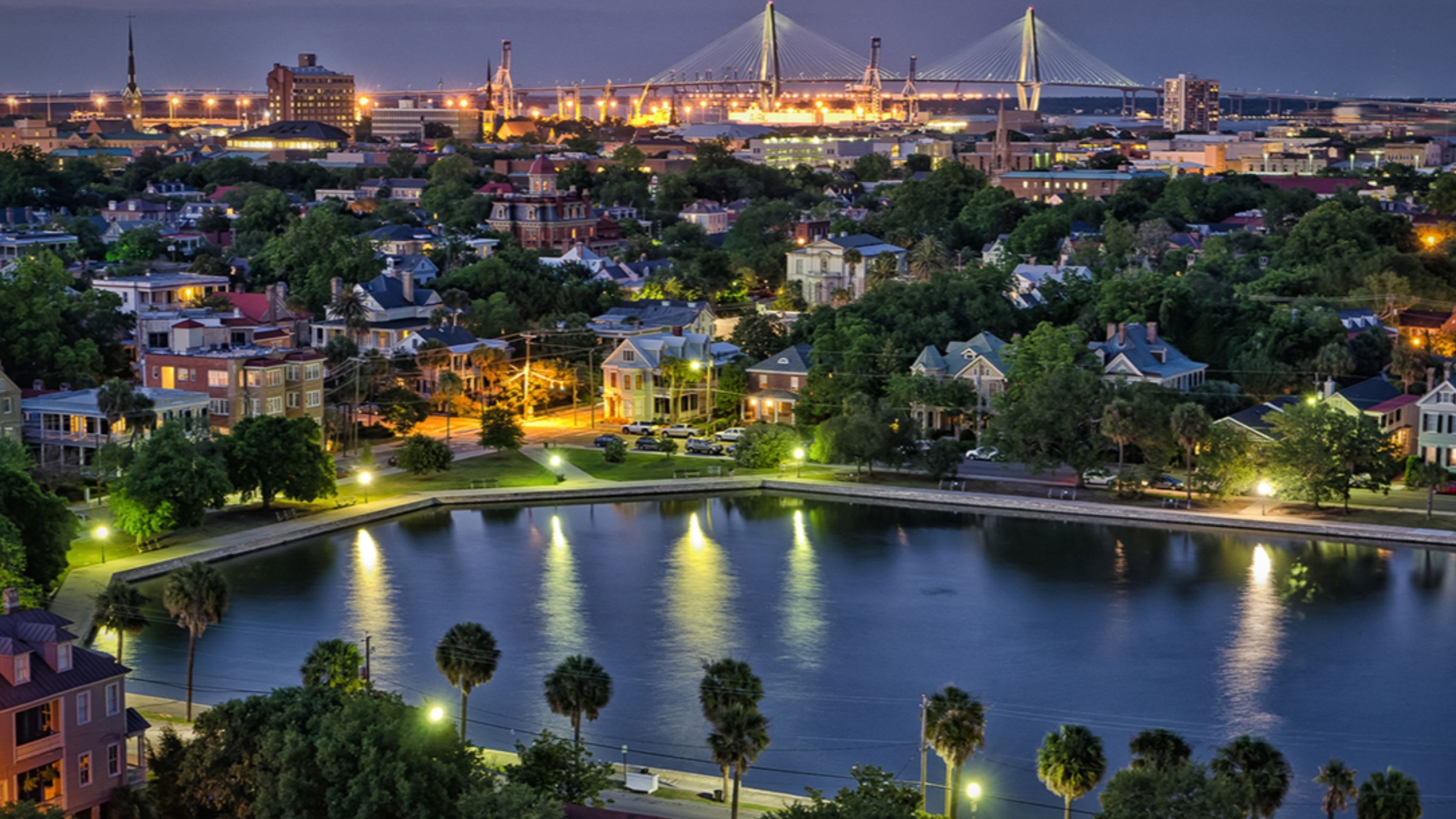 South Carolina, Charleston cityscape, Vibrant colors, Local culture, 3840x2160 4K Desktop