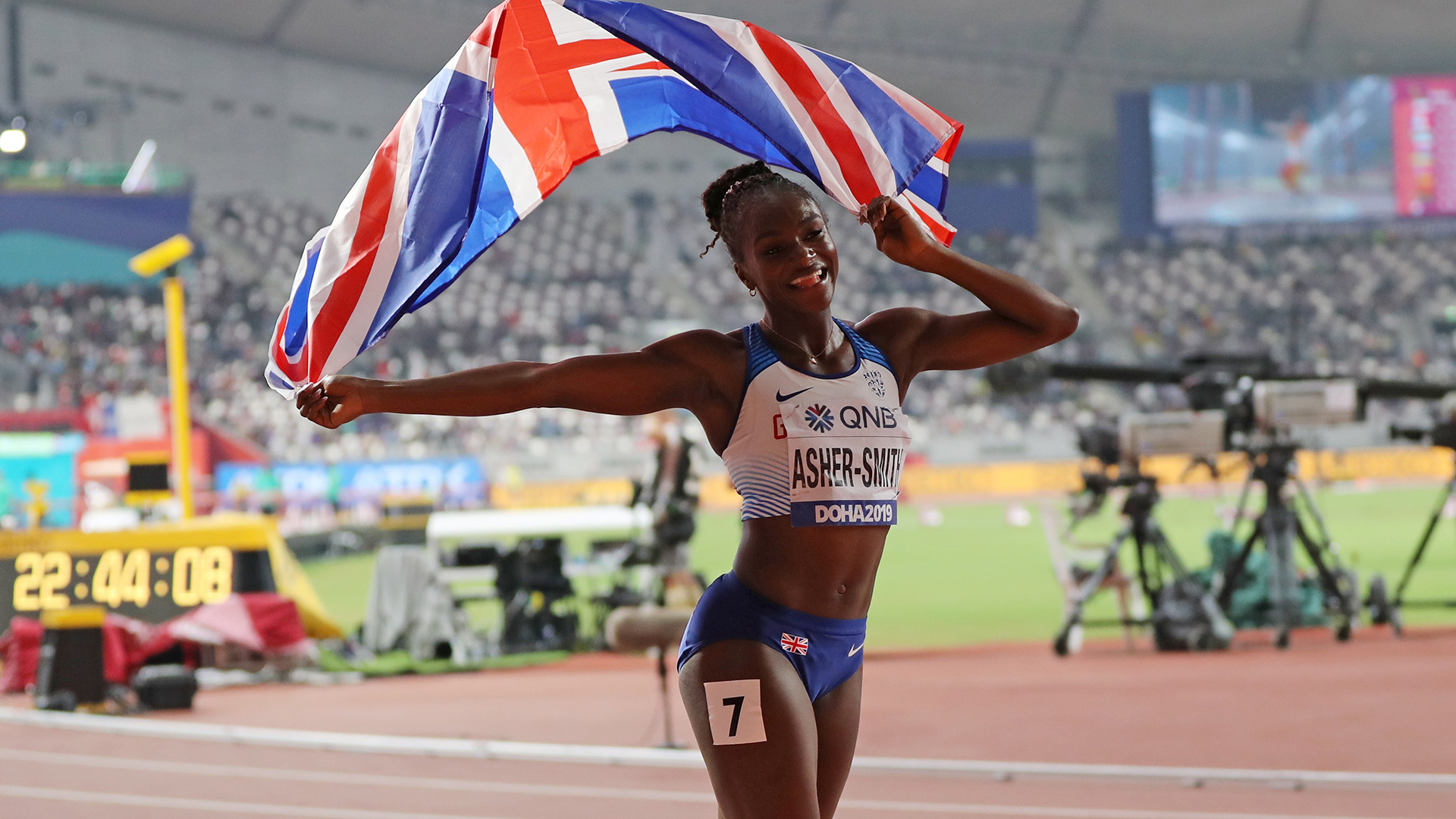 Dina Asher-Smith, Inspirational figure, Olympic dreams, 1920x1080 Full HD Desktop