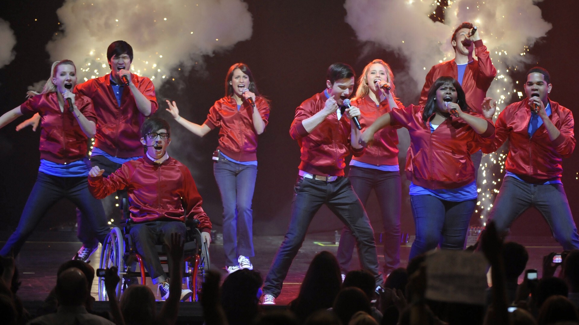 Glee cast, Music fan art, Captivating performances, Musical TV series, 1920x1080 Full HD Desktop