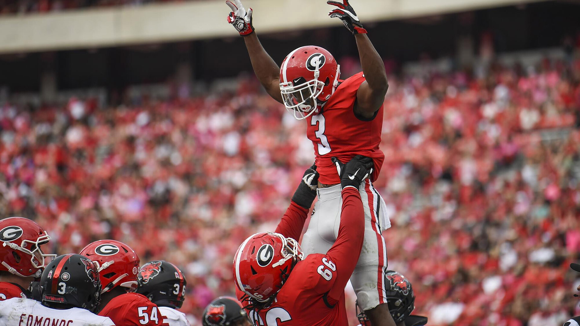 Zamir White, 2021 football, University of Georgia, College athletics, 1920x1080 Full HD Desktop