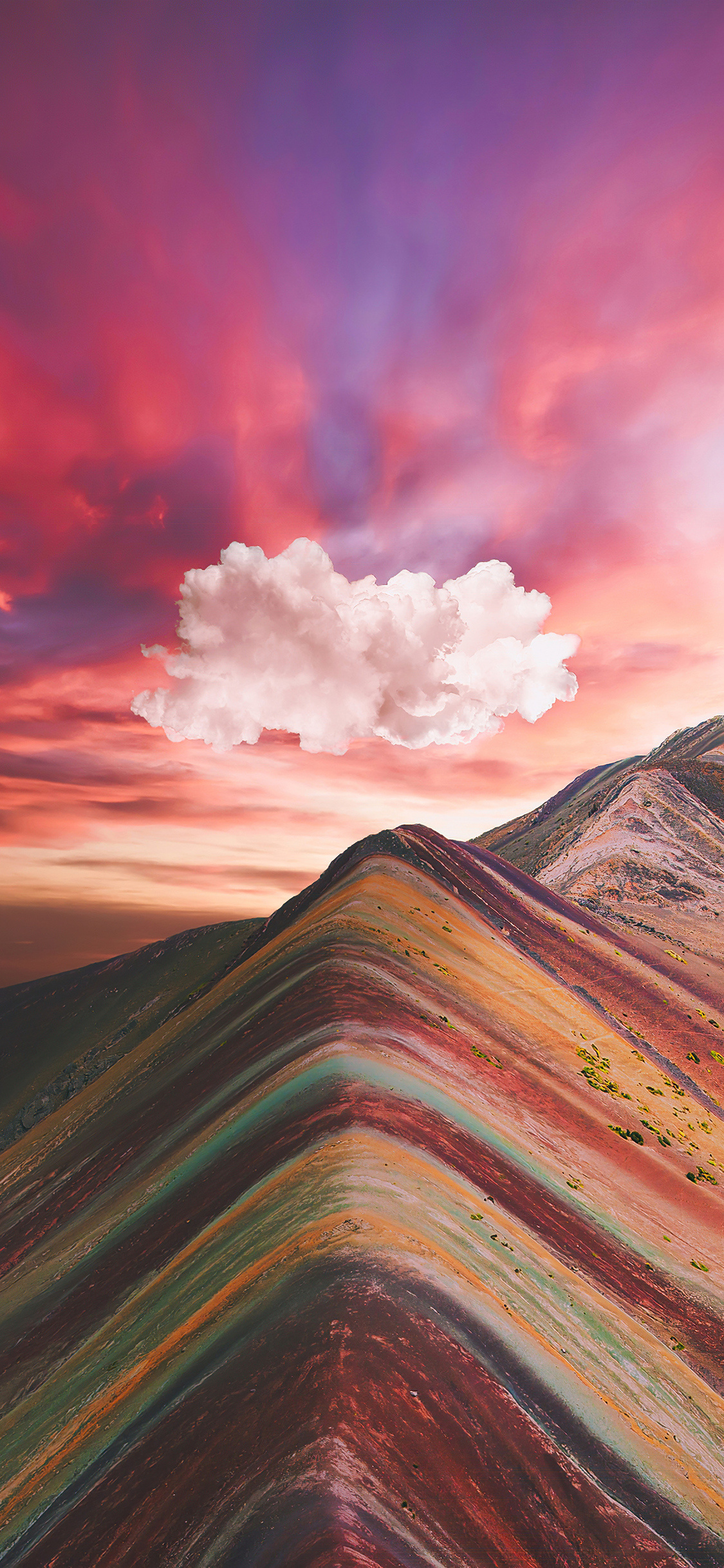 Peruvian Andes, Travels, Vinicunca, Rainbow, 1130x2440 HD Phone