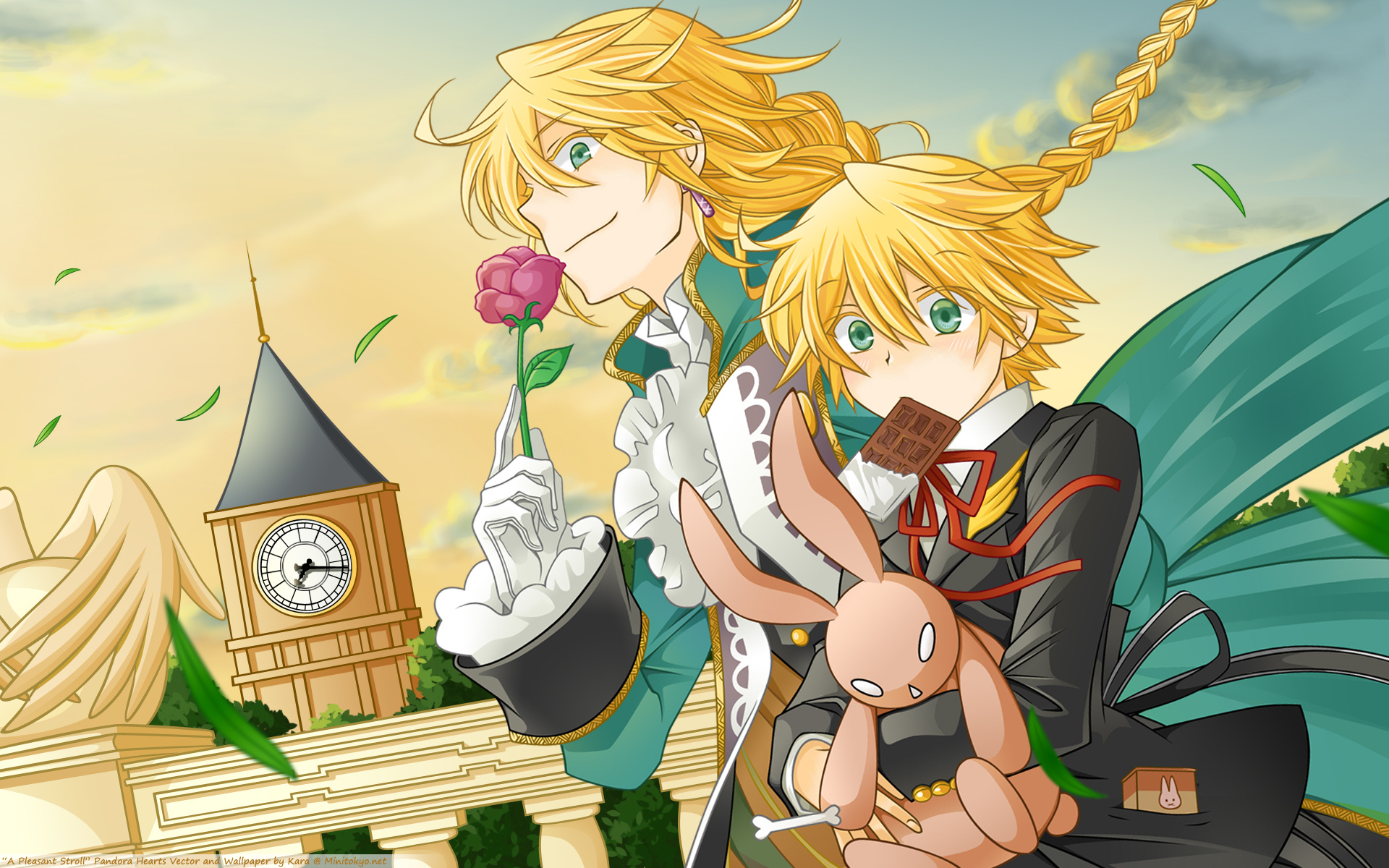 PandoraHearts, Dark fantasy, Echo Baskerville, Tragic destiny, 1920x1200 HD Desktop