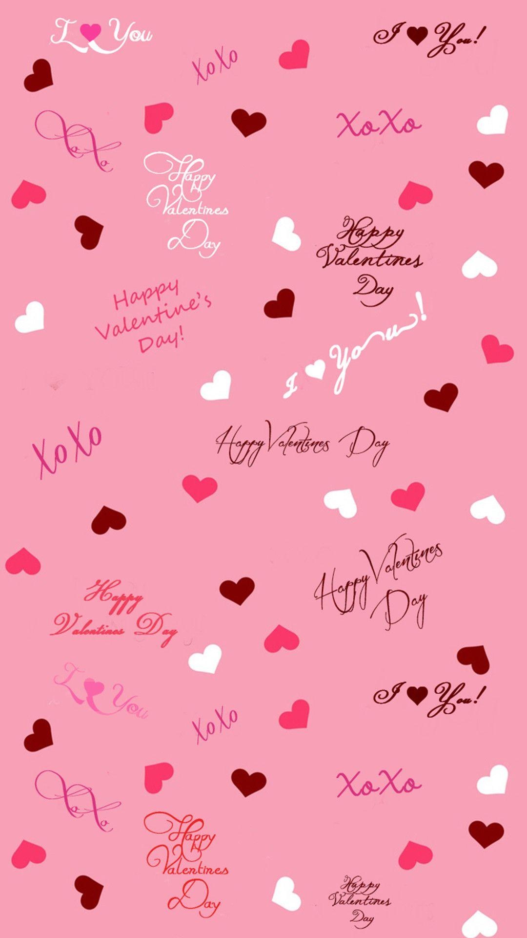 Valentine's, Cute Pink Wallpaper, 1080x1920 Full HD Phone