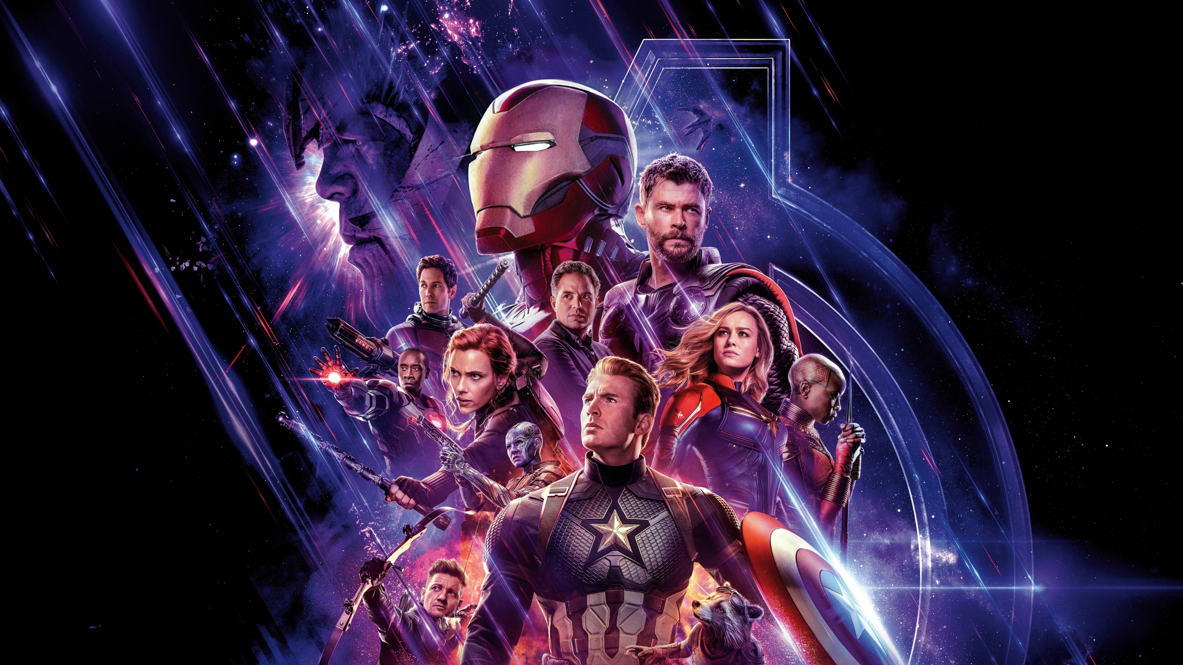 4K Avengers Endgame, War Machine, Iconic heroes, Marvel movies, 3840x2160 4K Desktop