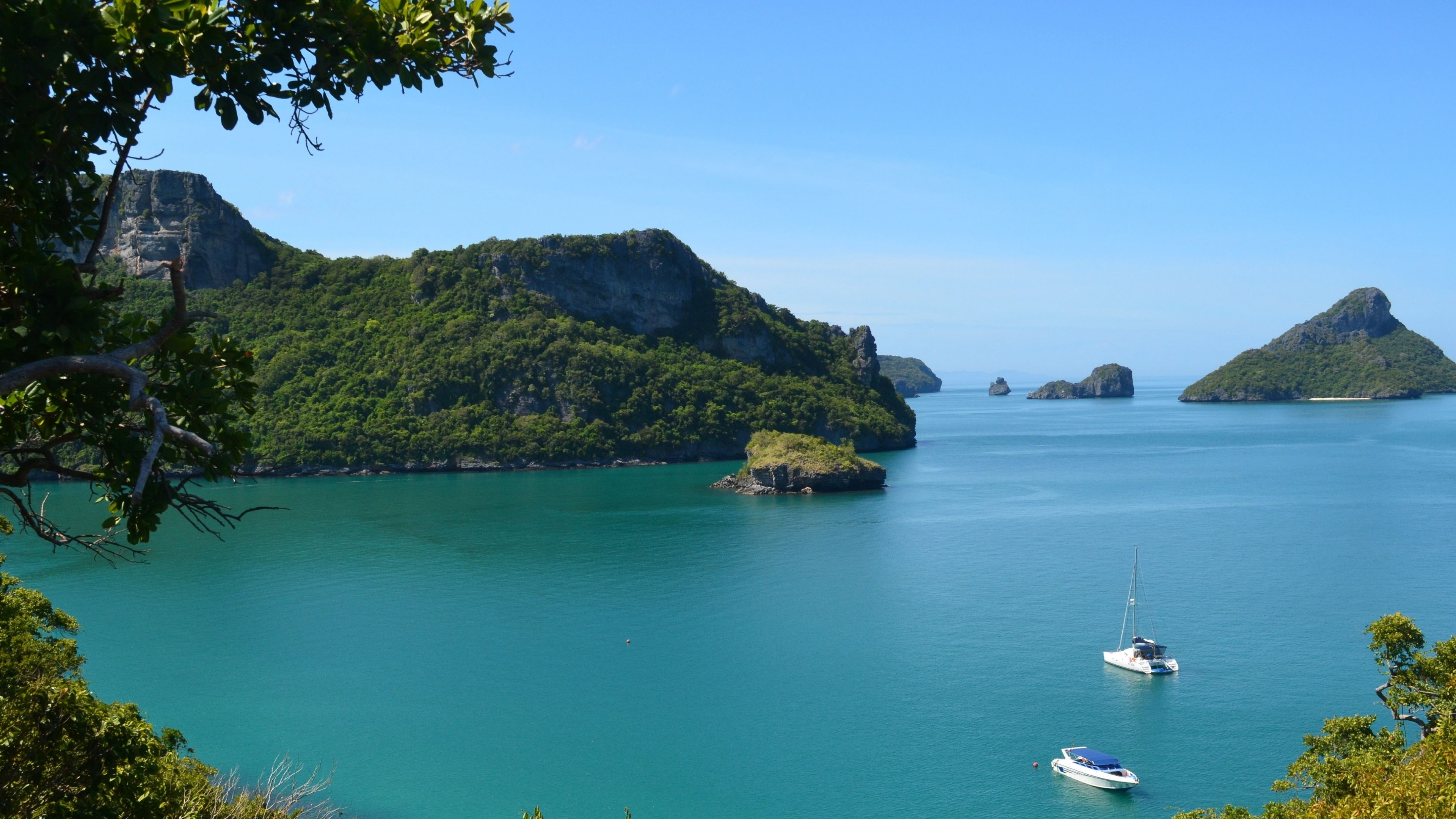 Thailand sea, Koh Samui nature, 4K ultra HD, Scenic wallpaper, 3840x2160 4K Desktop