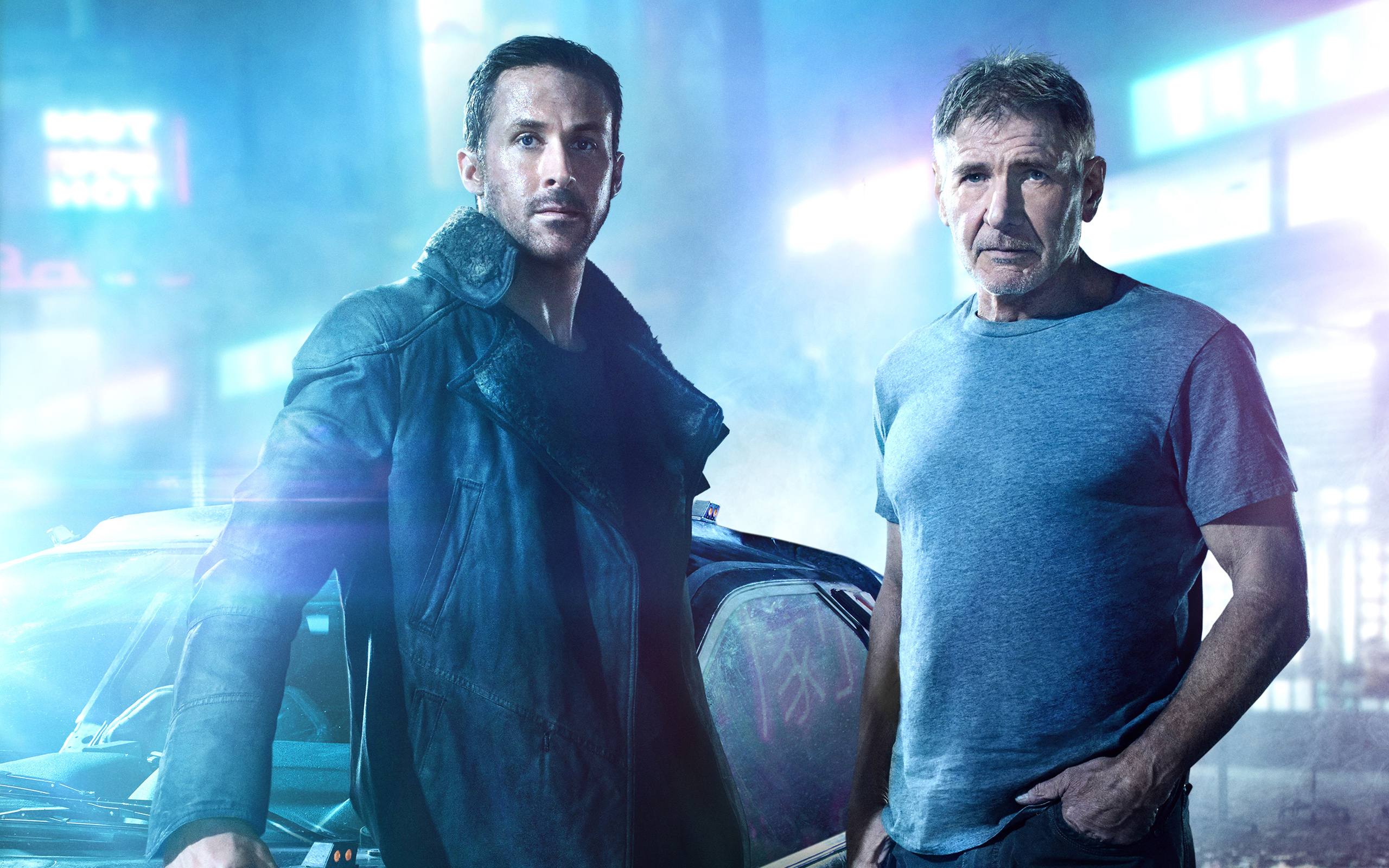 Ryan Gosling and Harrison Ford, Blade Runner 2049 Wallpaper, 2560x1600 HD Desktop