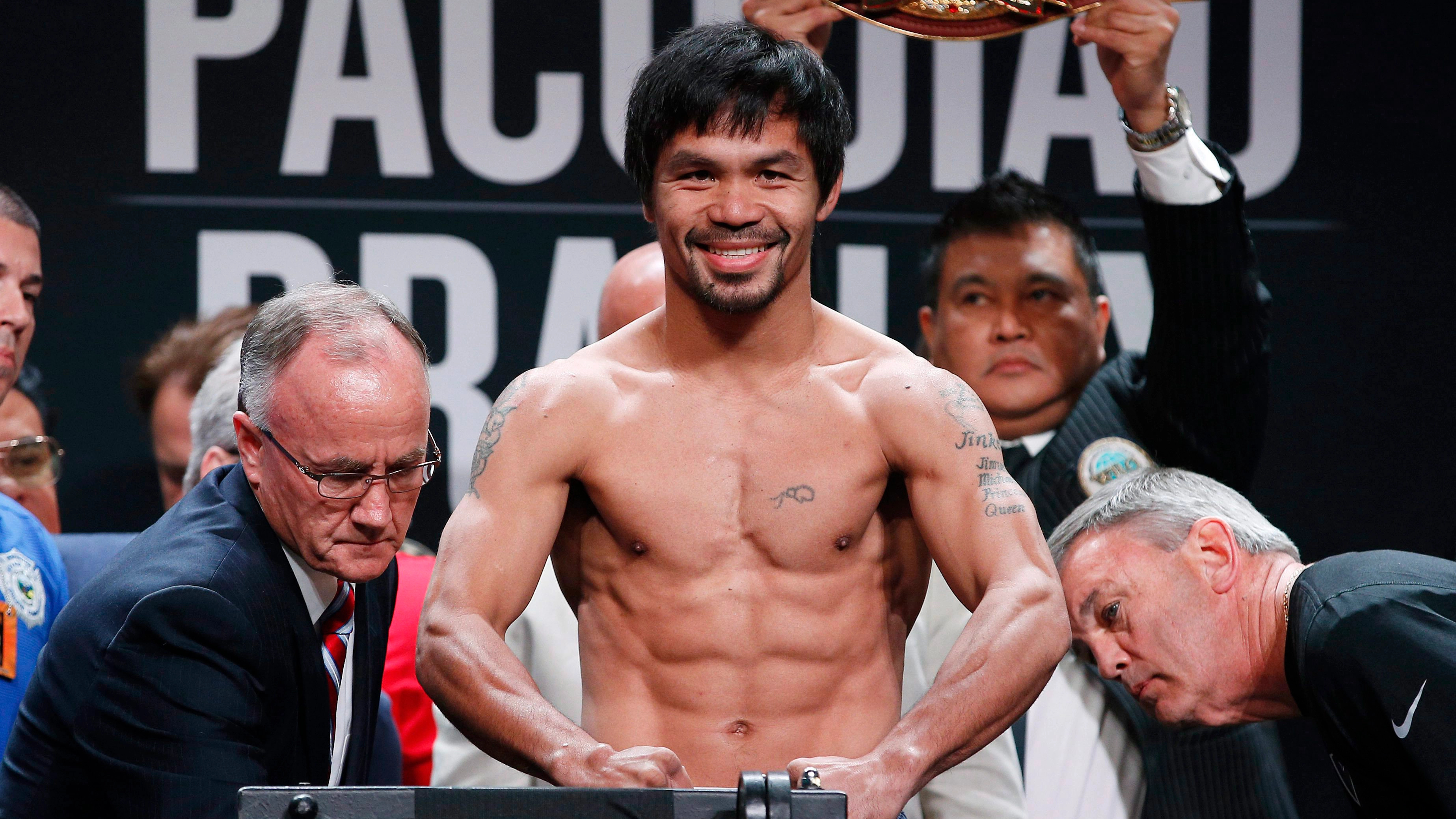 Weighing, Manny Pacquiao Wallpaper, 3700x2080 HD Desktop