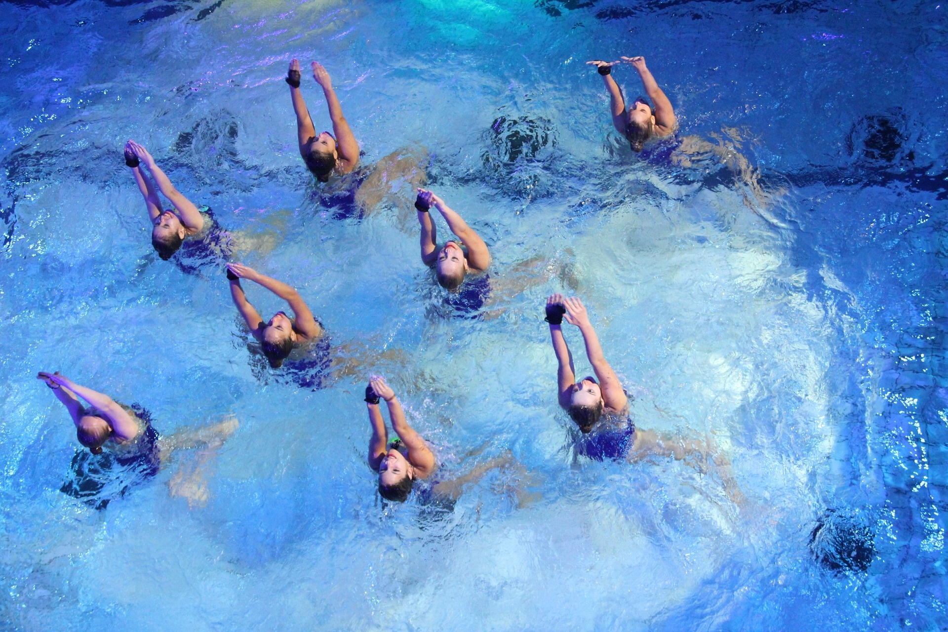 Synchronized Swimming, Mental preparation, Synchro competition, Psychology, 1920x1280 HD Desktop